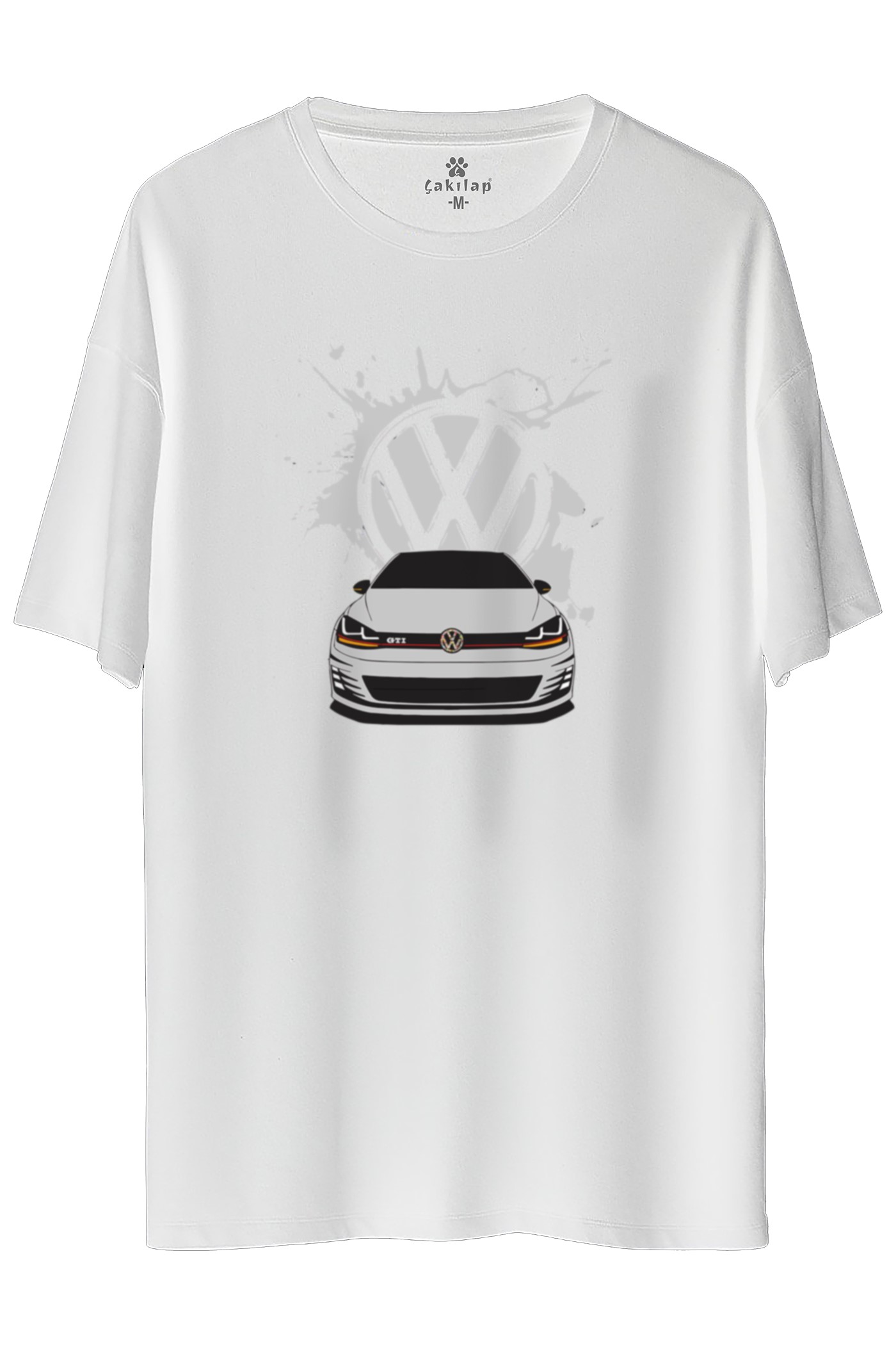 Vw Golf 7 Baskılı Oversize Tişört