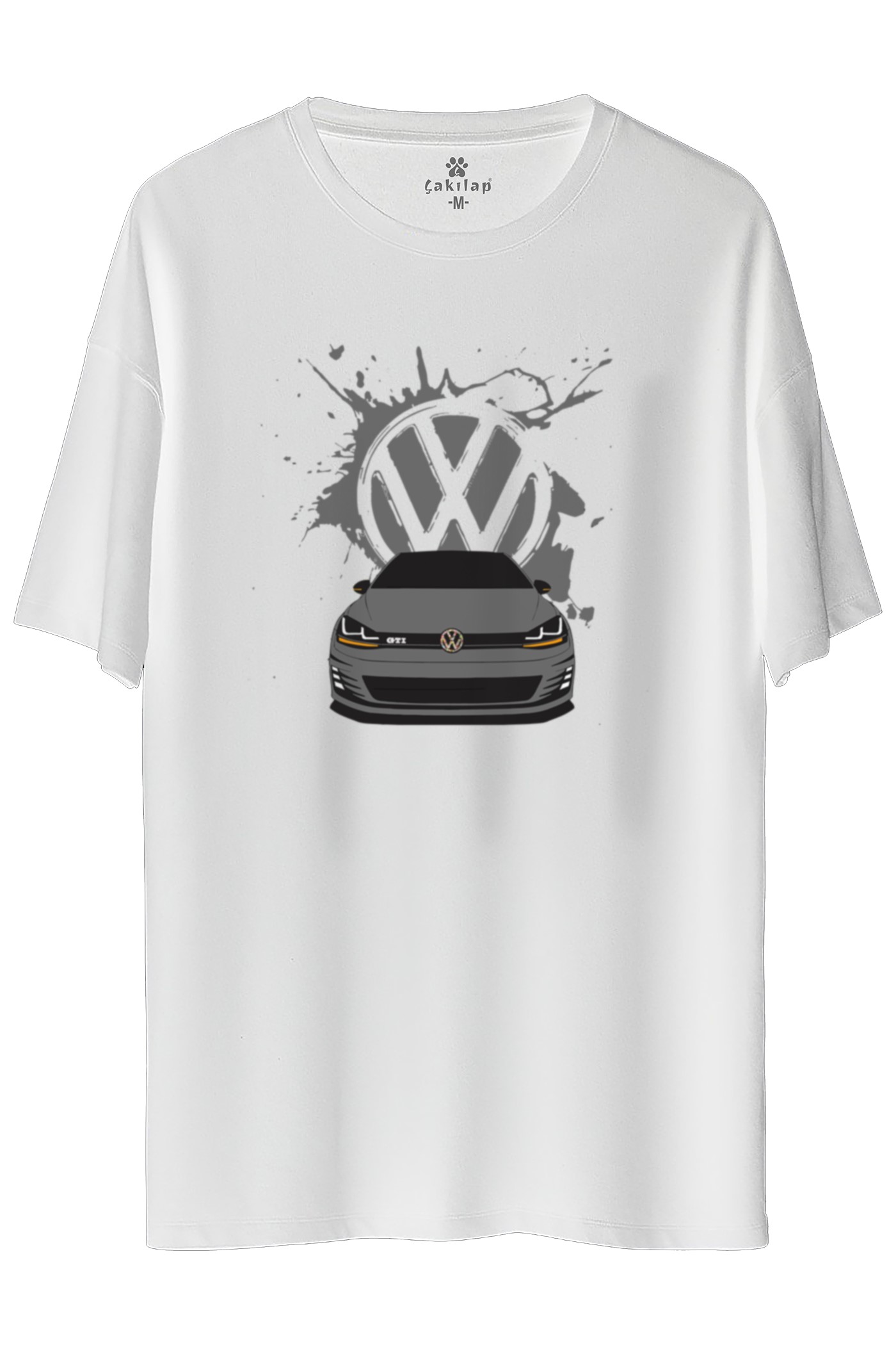 Vw Golf 7 Baskılı Oversize Tişört