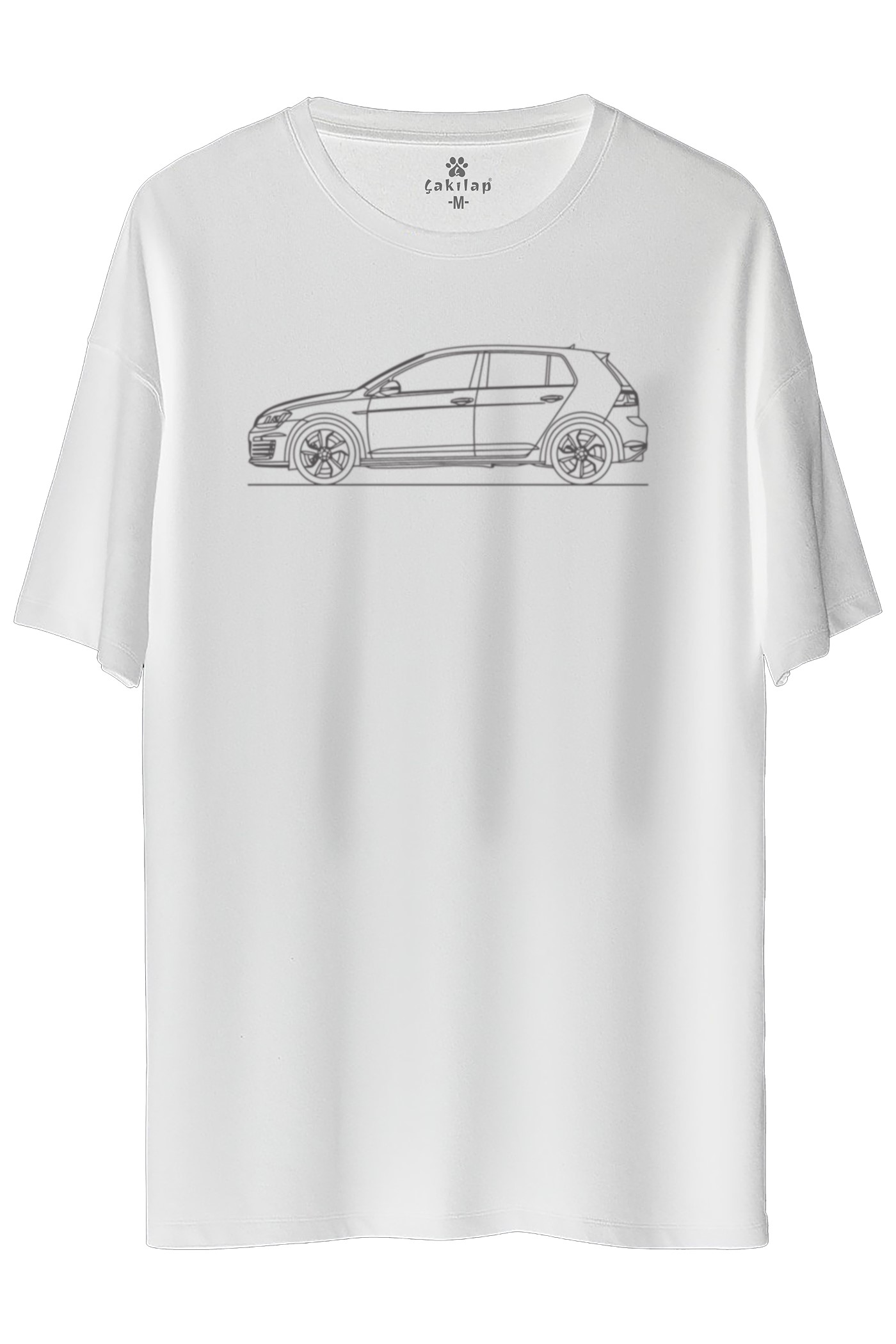 Vw Golf 7 Baskılı Oversize Tişört