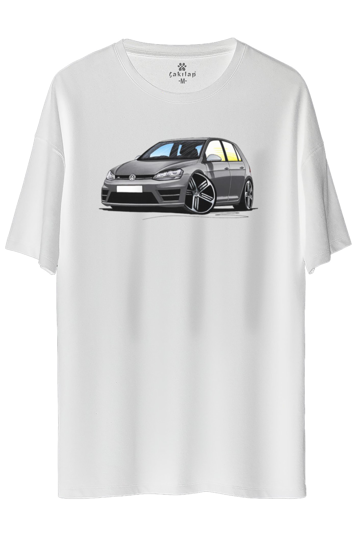 Vw Golf 7 Baskılı Oversize Tişört