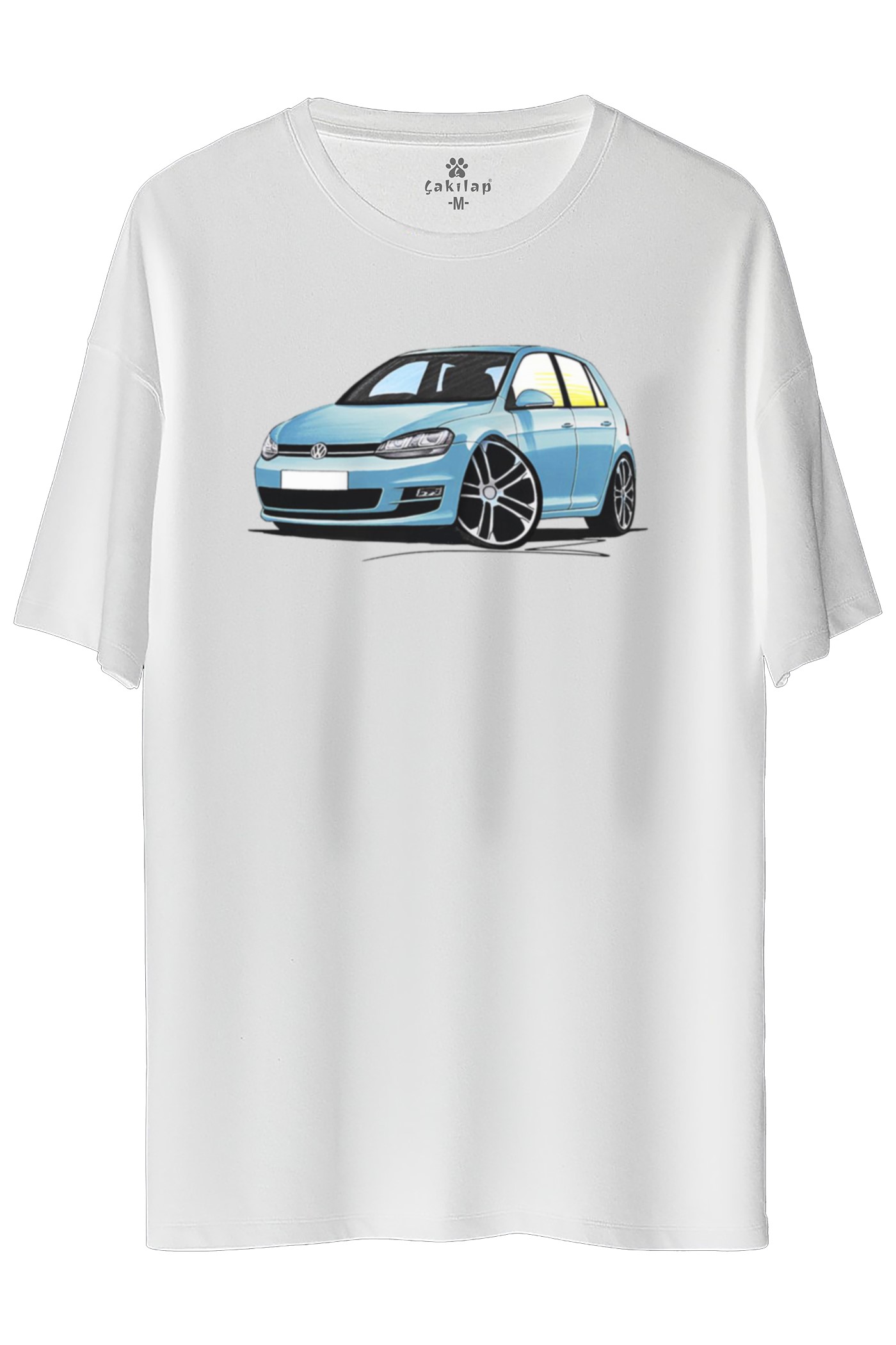 Vw Golf 7 Baskılı Oversize Tişört