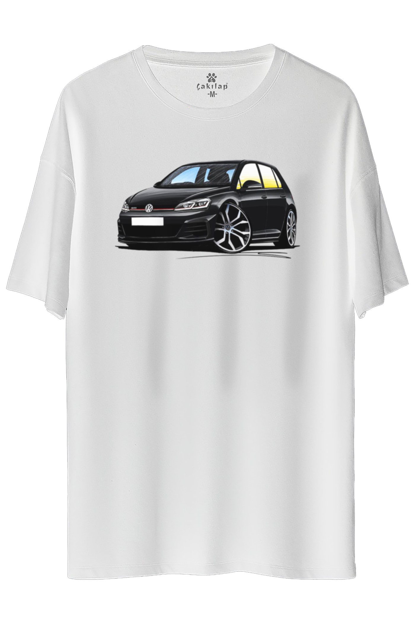 Vw Golf 7 Baskılı Oversize Tişört