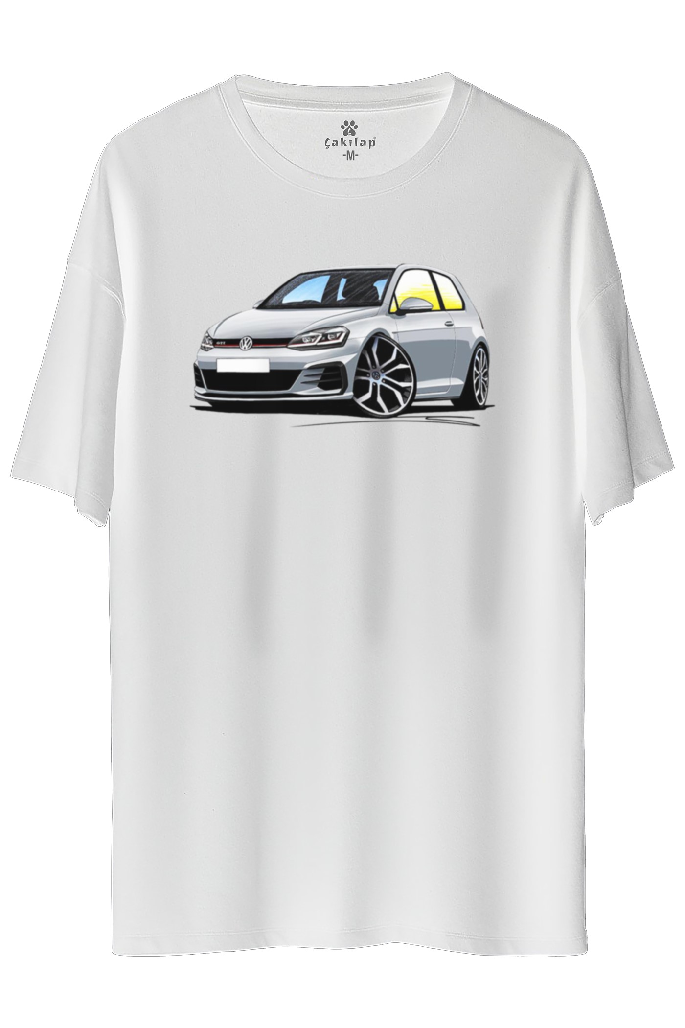 Vw Golf 7 Baskılı Oversize Tişört