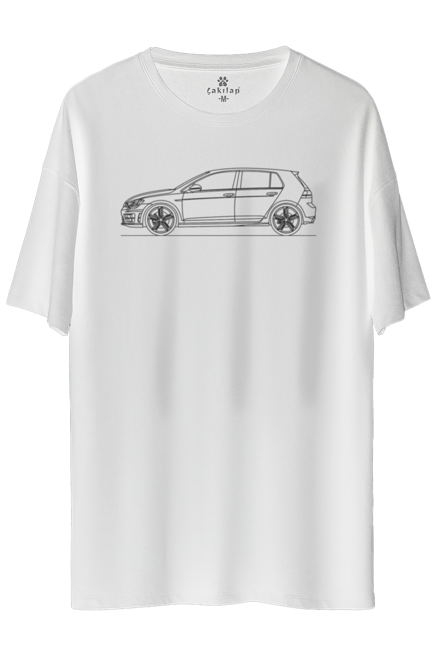 Vw Golf 7 Baskılı Oversize Tişört