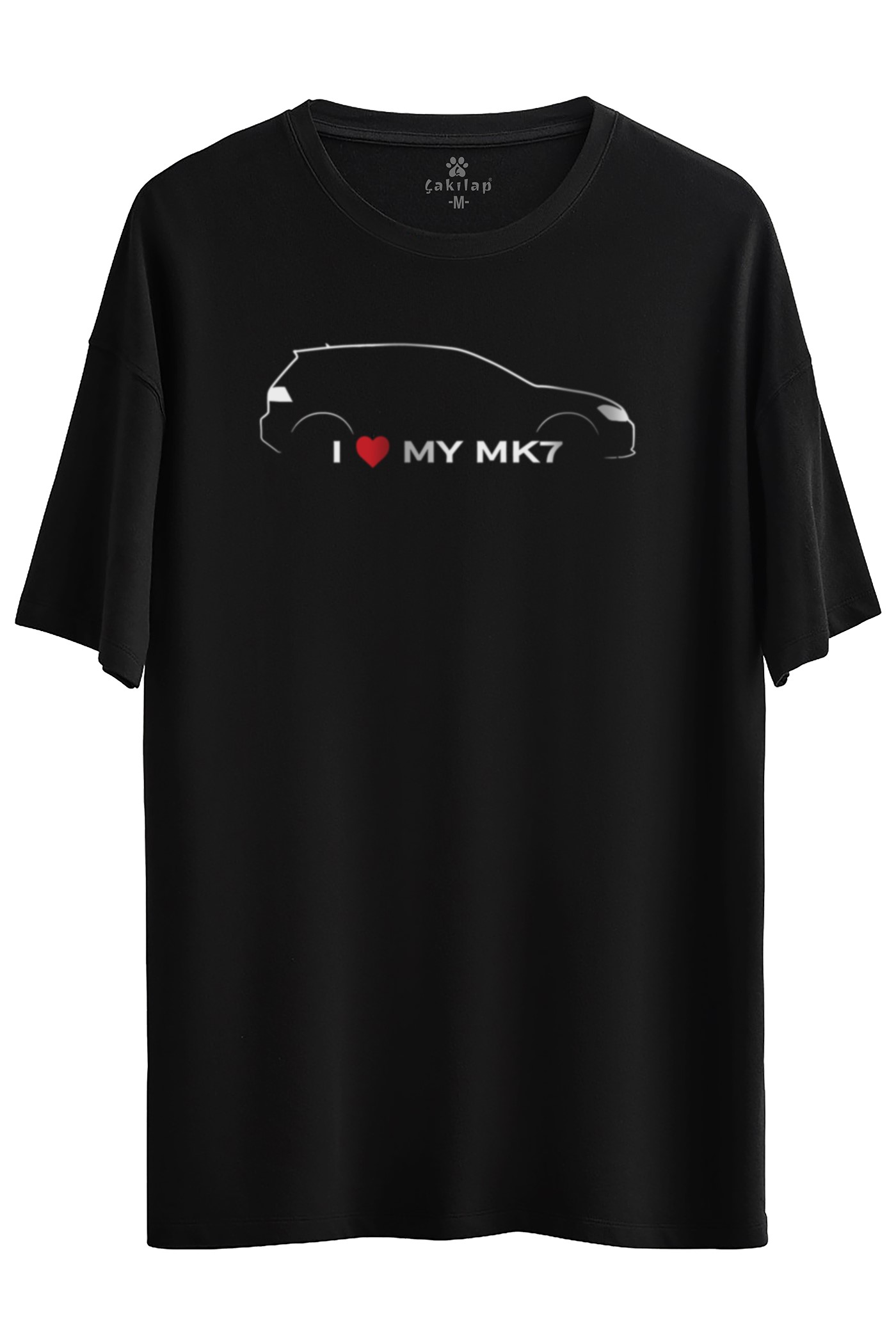 Vw Golf 7 Baskılı Oversize Tişört