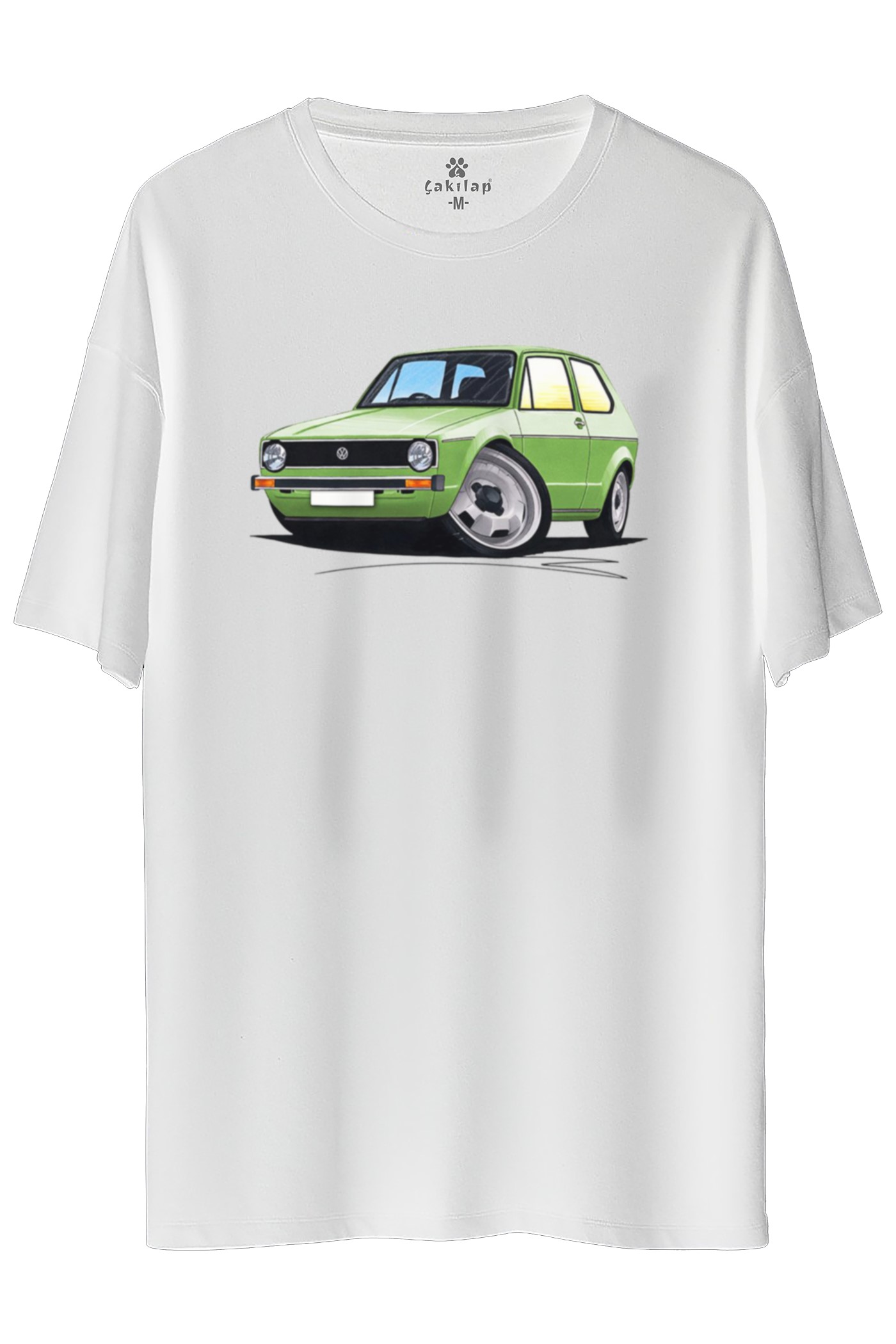 Vw Golf 1 Baskılı Oversize Tişört