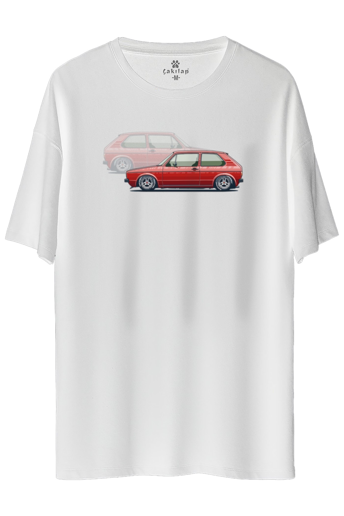 Vw Golf 1 Baskılı Oversize Tişört