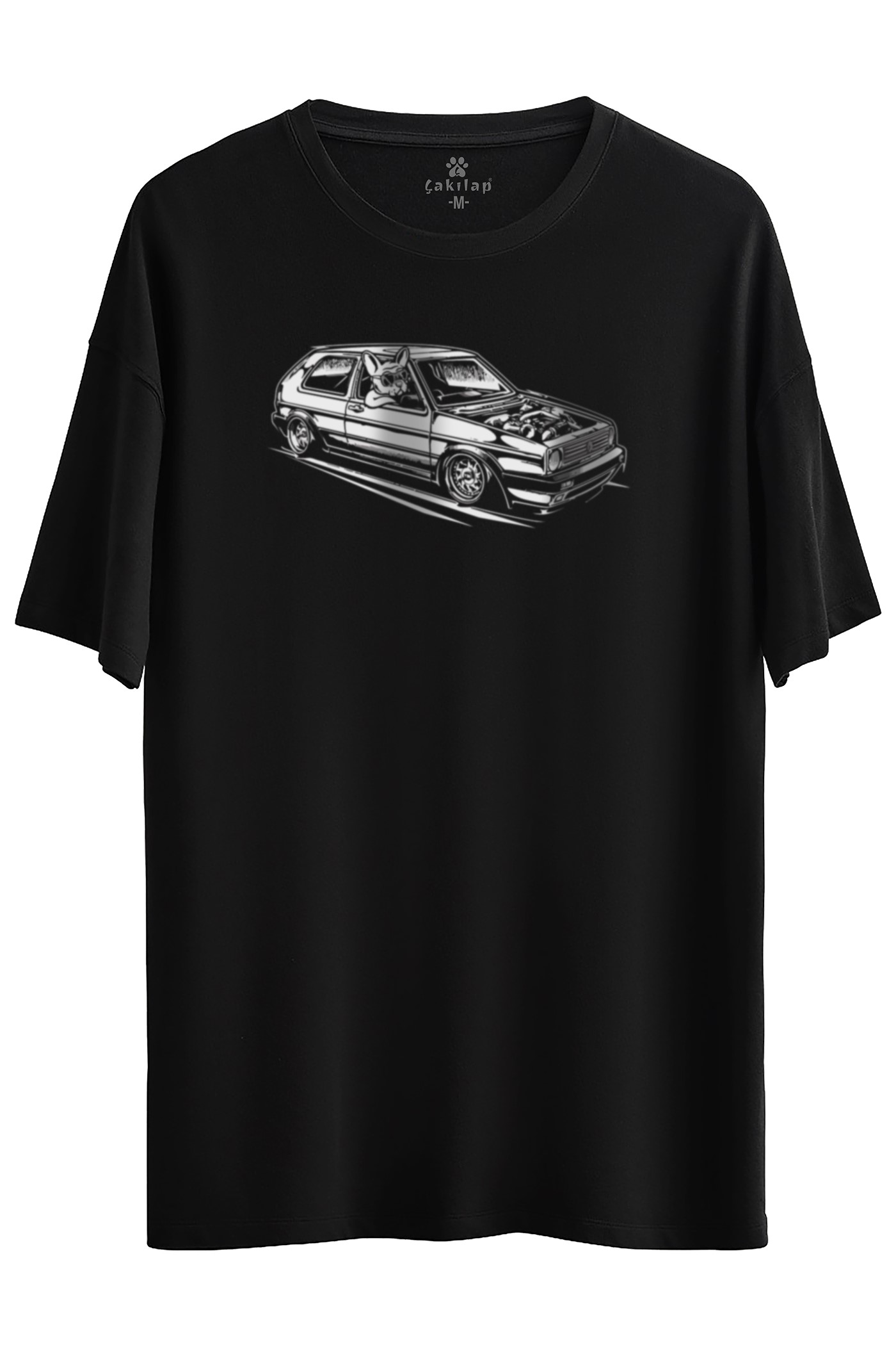 Vw Golf 1 Baskılı Oversize Tişört