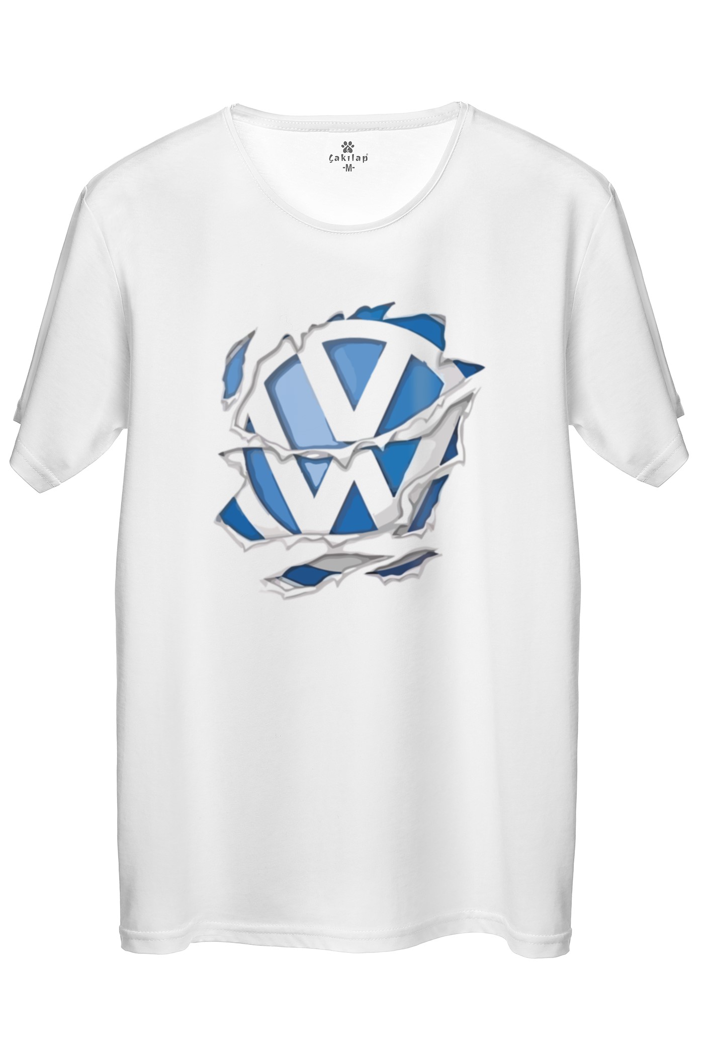 Vw Logo Baskılı Regular Tişört
