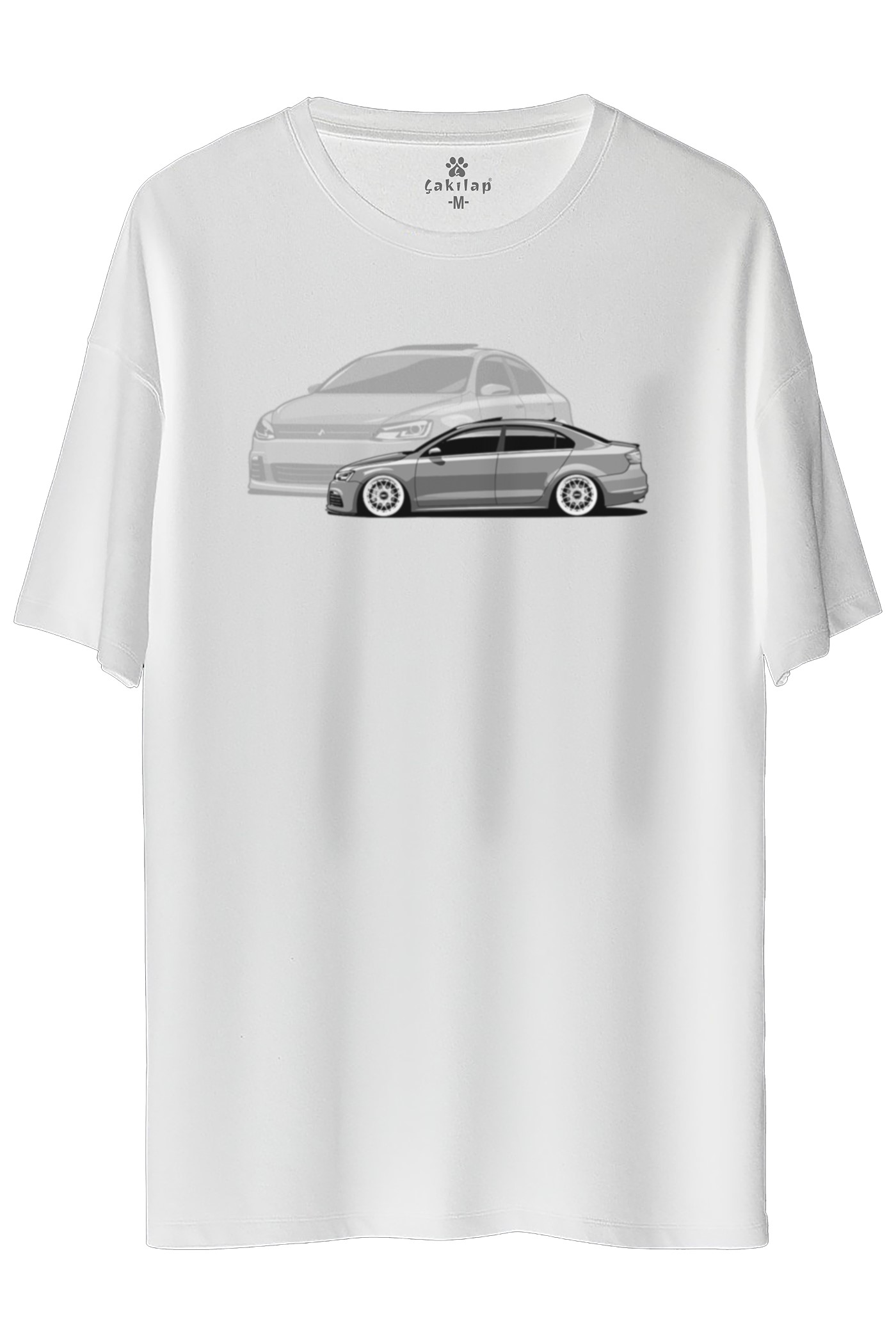 Vw jetta Mk6 Baskılı Oversize Tişört