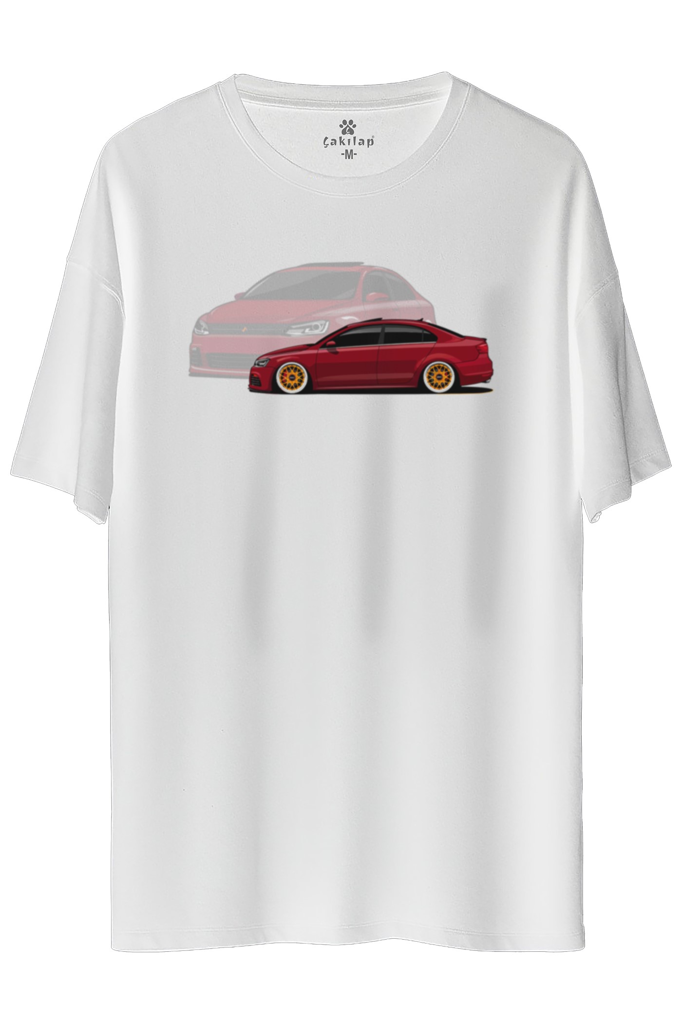 Vw jetta Mk6 Baskılı Oversize Tişört