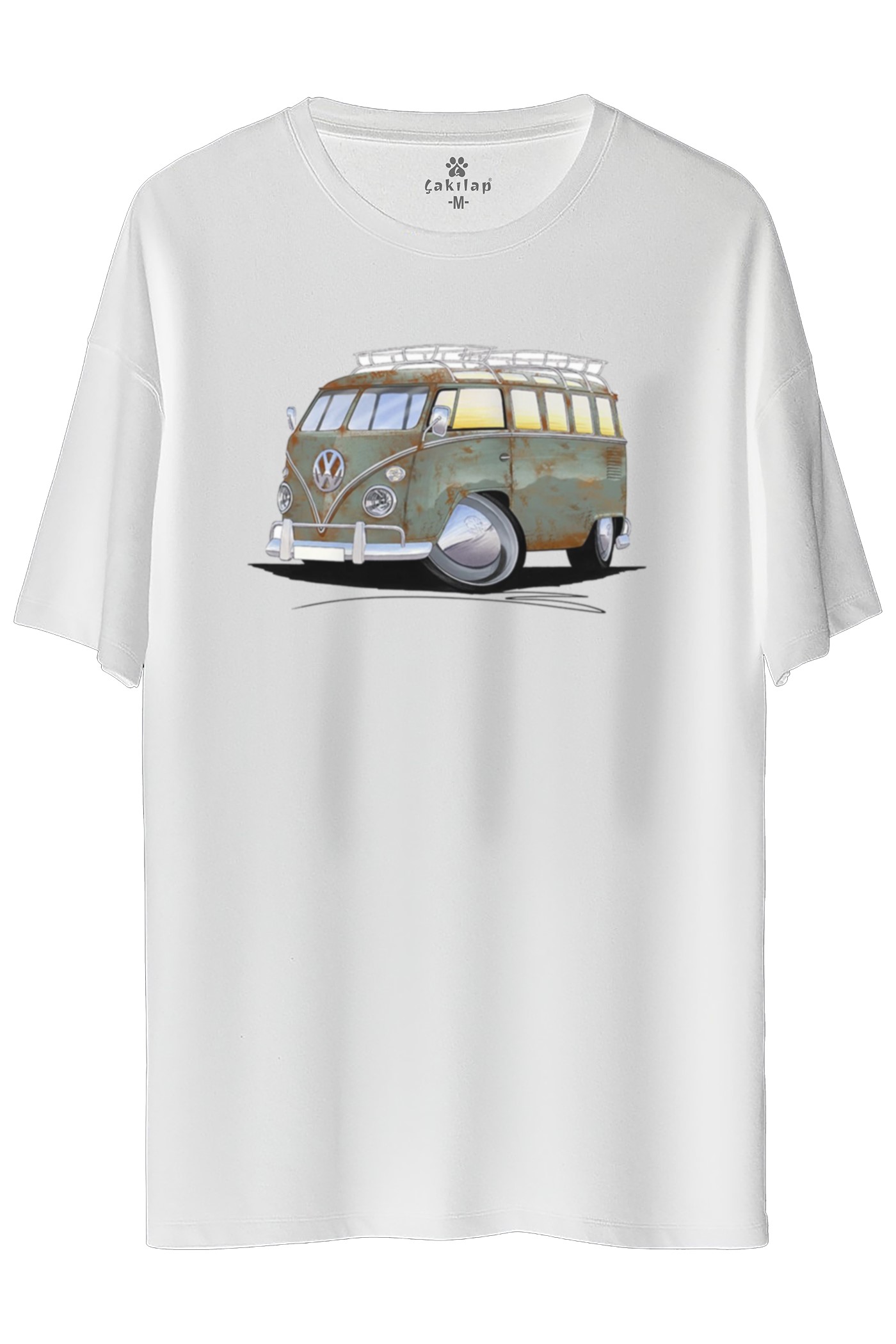 Vw Transporter T1 Baskılı Oversize Tişört