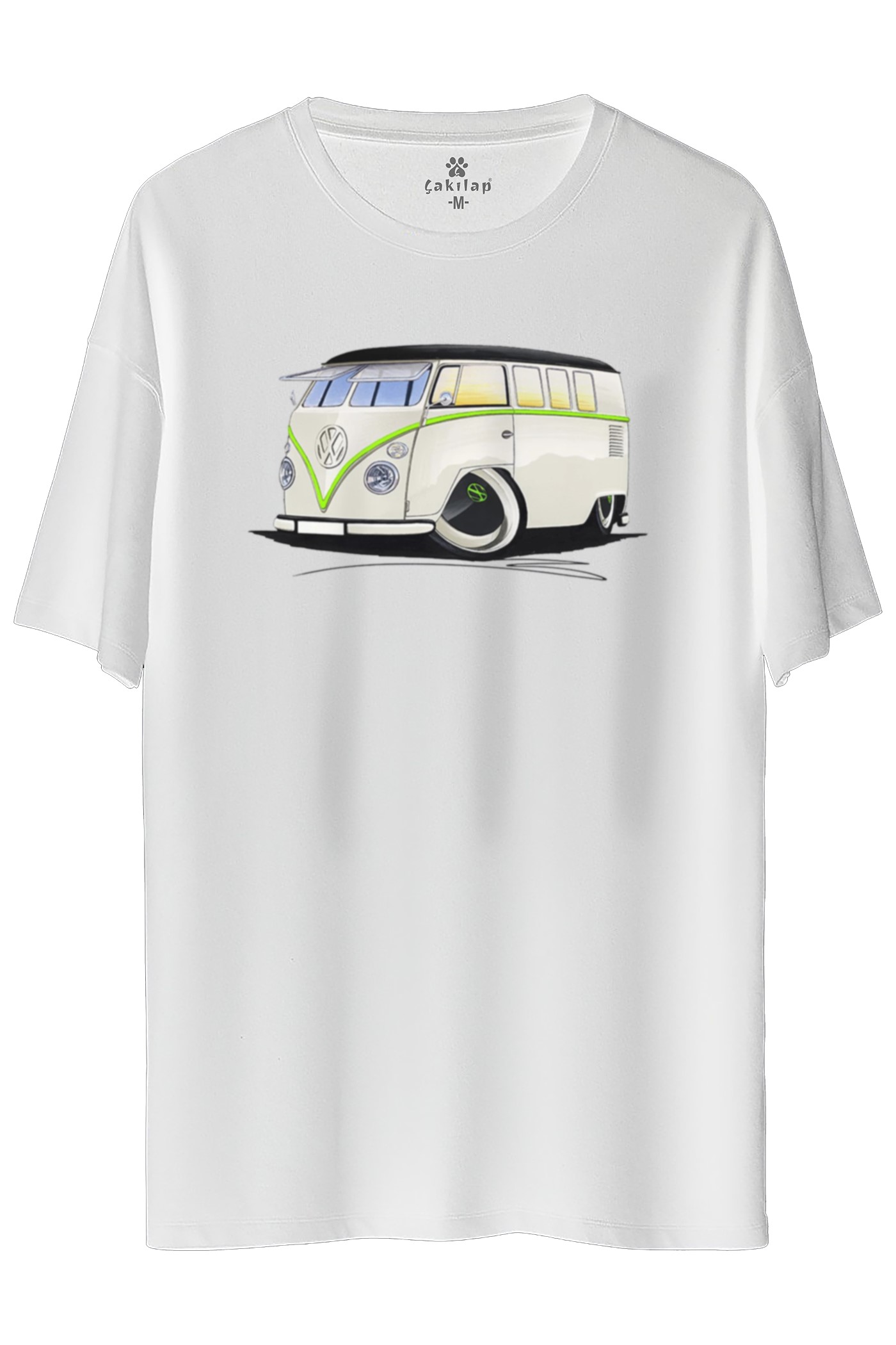 Vw Transporter T1 Baskılı Oversize Tişört