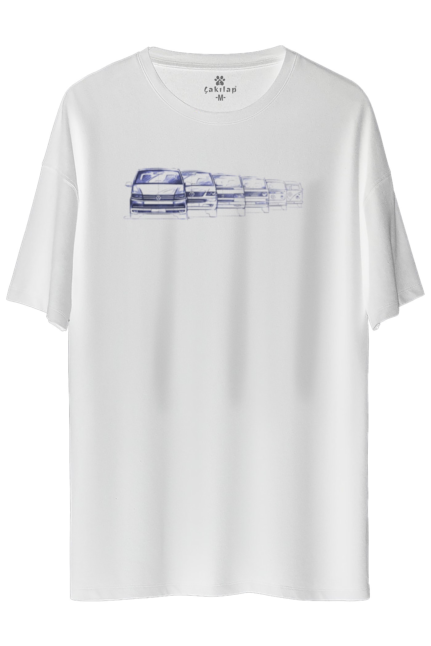 Vw Transporter T6 Baskılı Oversize Tişört