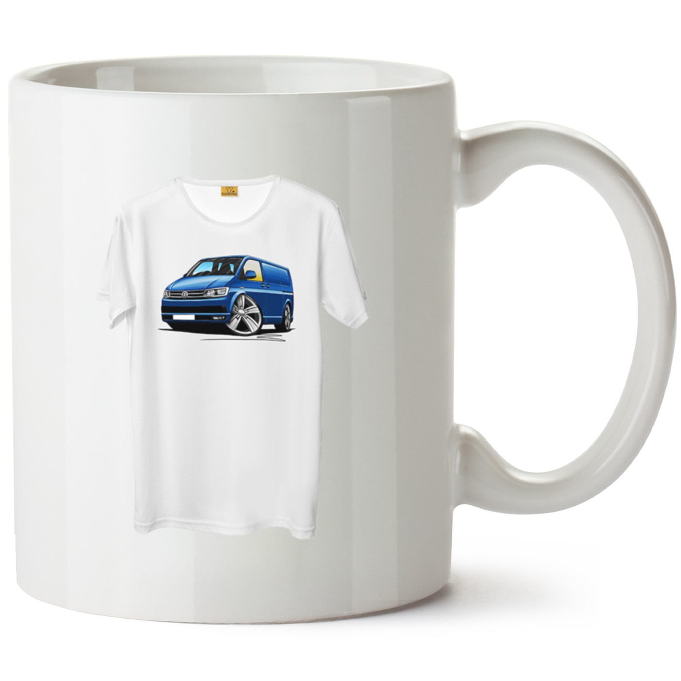 Vw Transporter T6 Baskılı Porselen Kupa Bardak