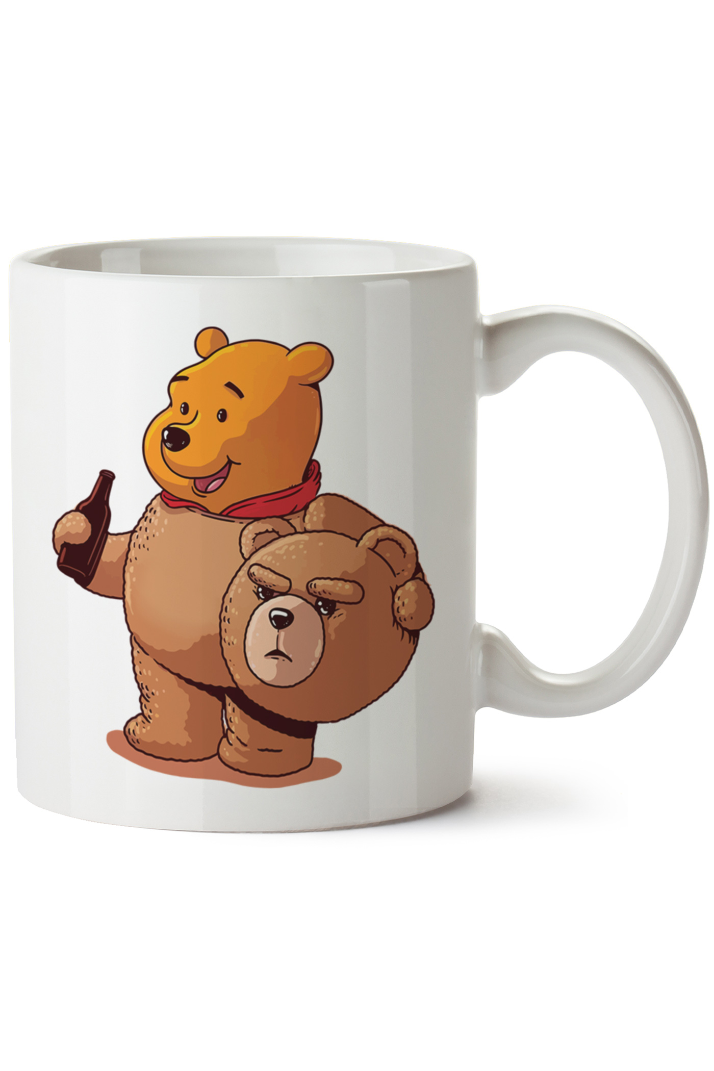 Winnie The Pooh Baskılı Porselen Kupa Bardak