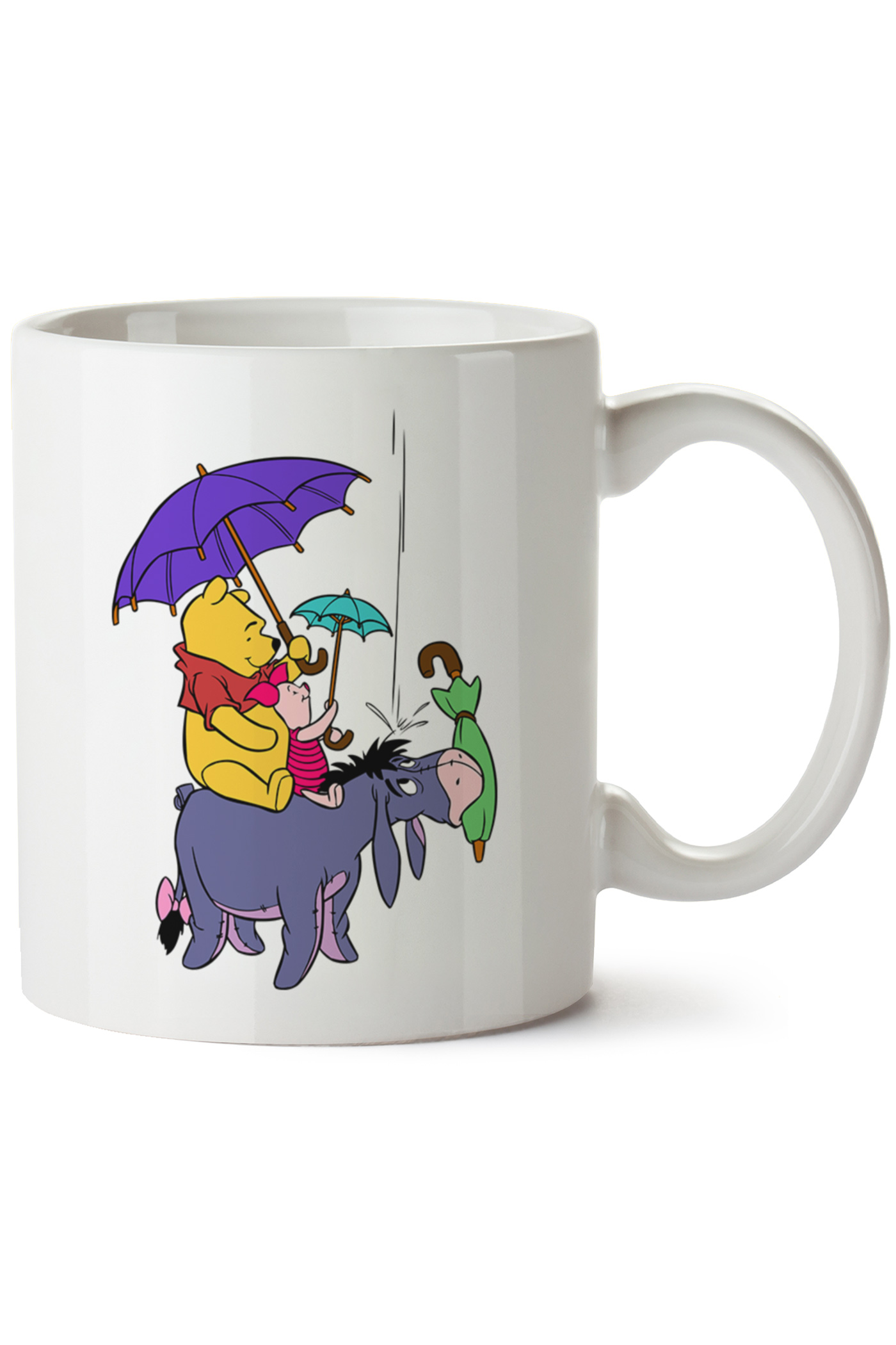 Winnie The Pooh Baskılı Porselen Kupa Bardak