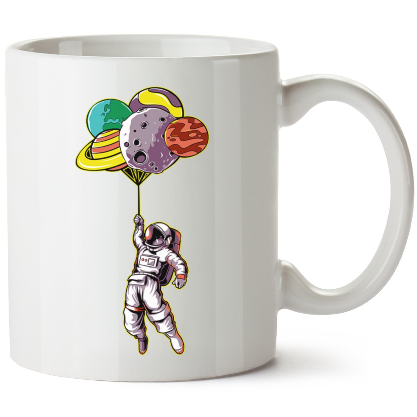 Astronot Baskılı Porselen Kupa Bardak