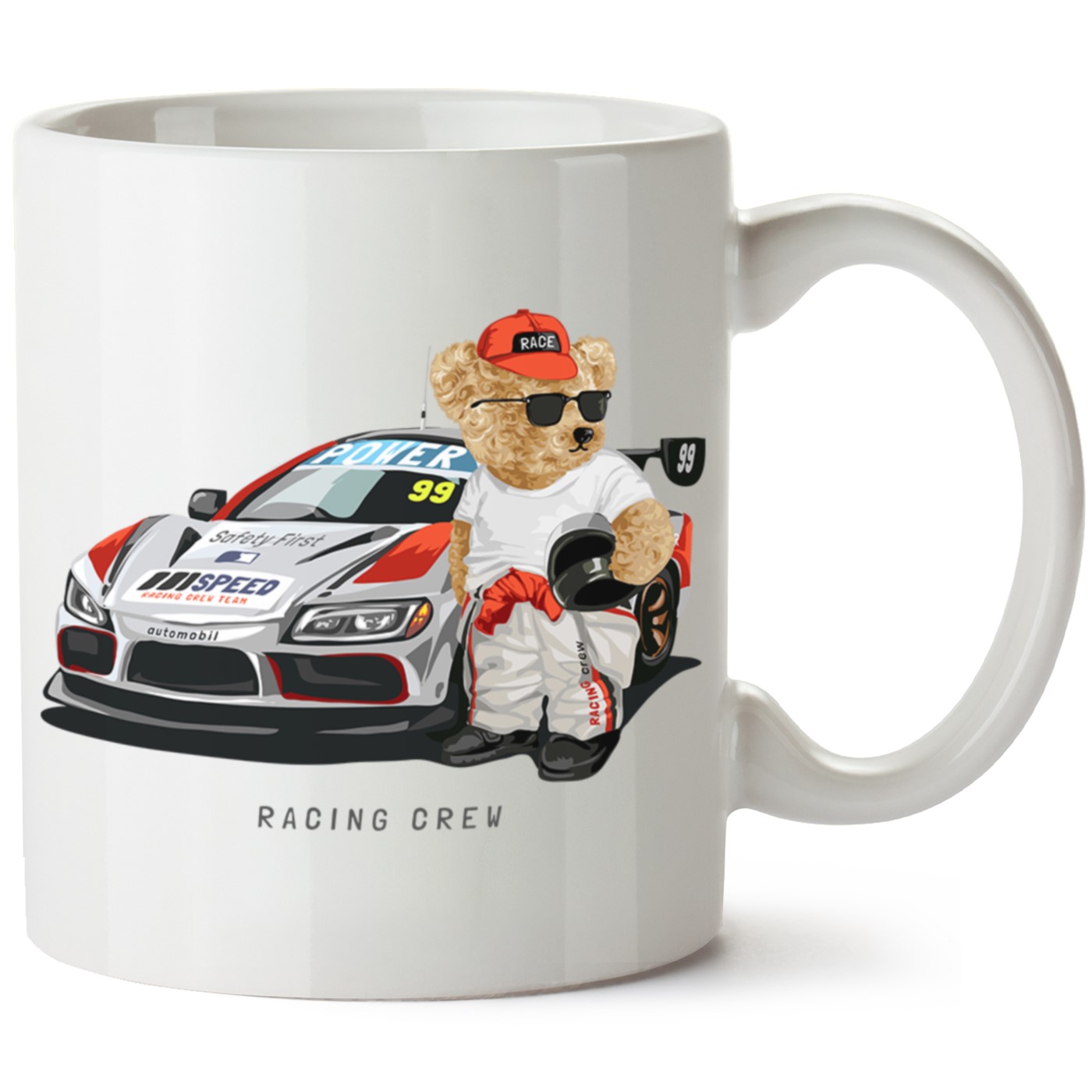 Ayıcık Baskılı Porselen Kupa Bardak