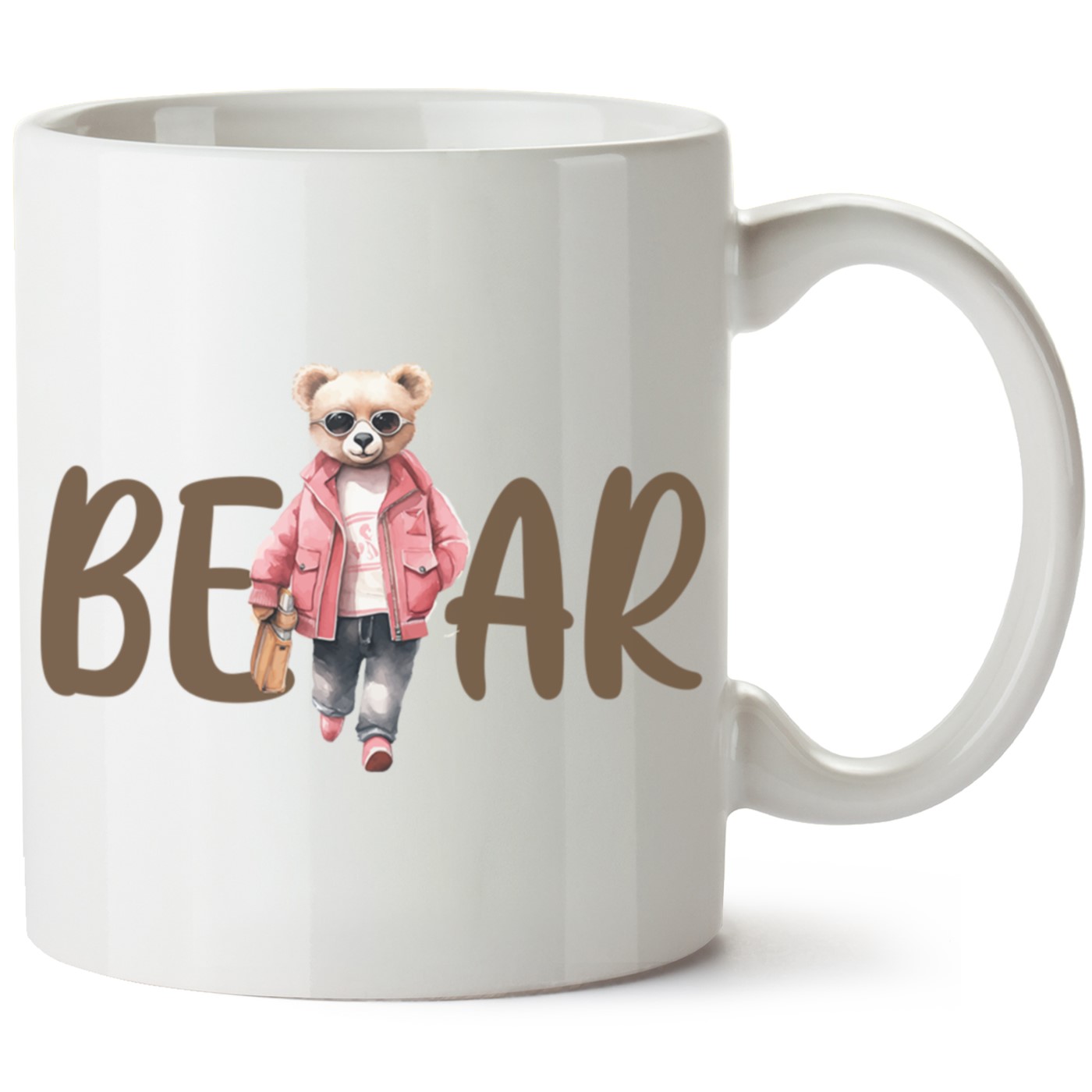 Ayıcık Baskılı Porselen Kupa Bardak