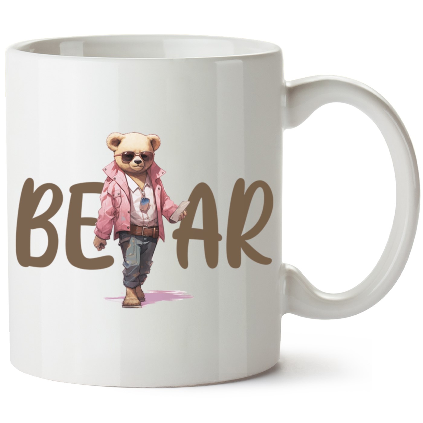 Ayıcık Baskılı Porselen Kupa Bardak