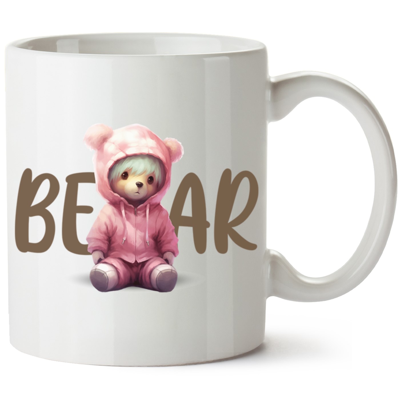 Ayıcık Baskılı Porselen Kupa Bardak