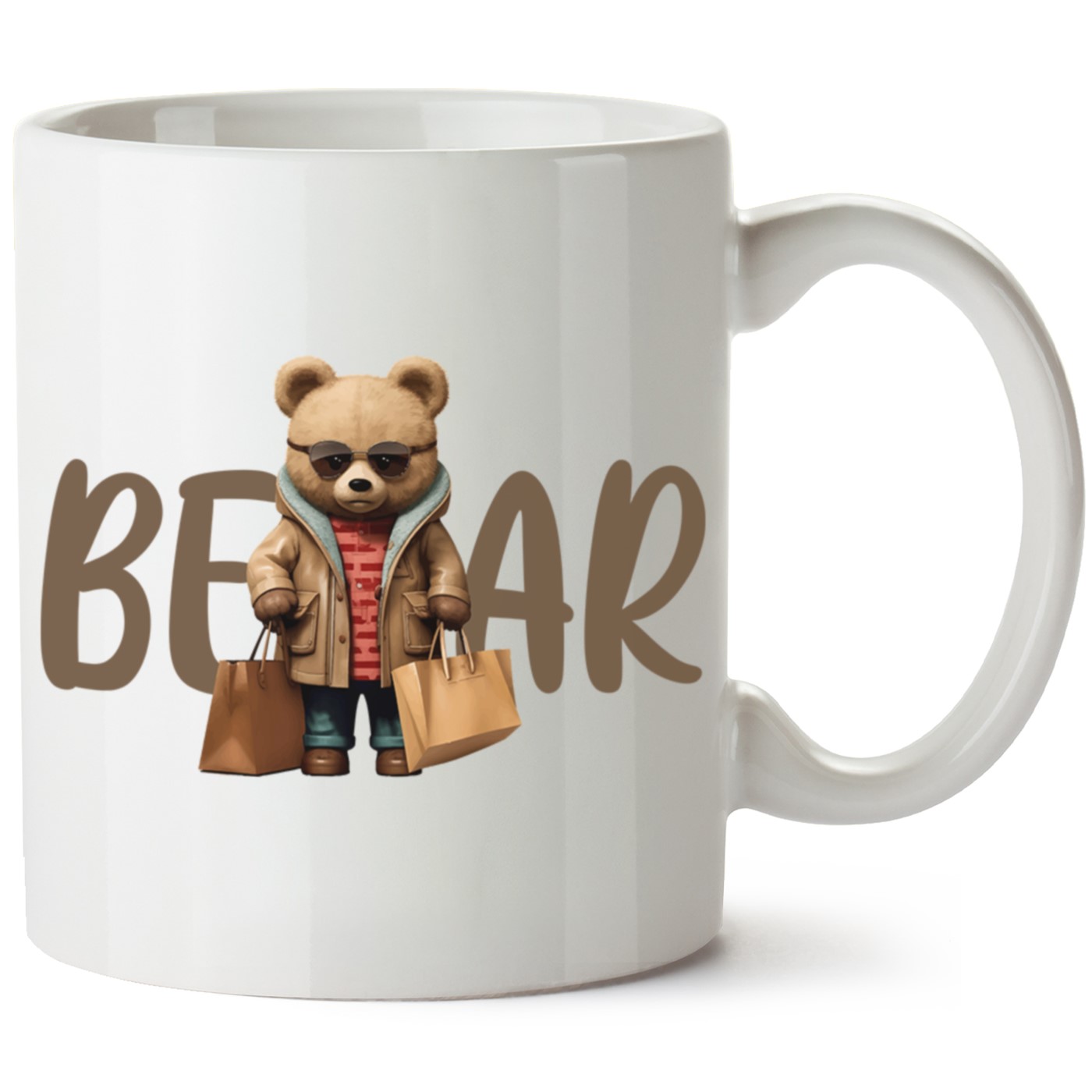 Ayıcık Baskılı Porselen Kupa Bardak