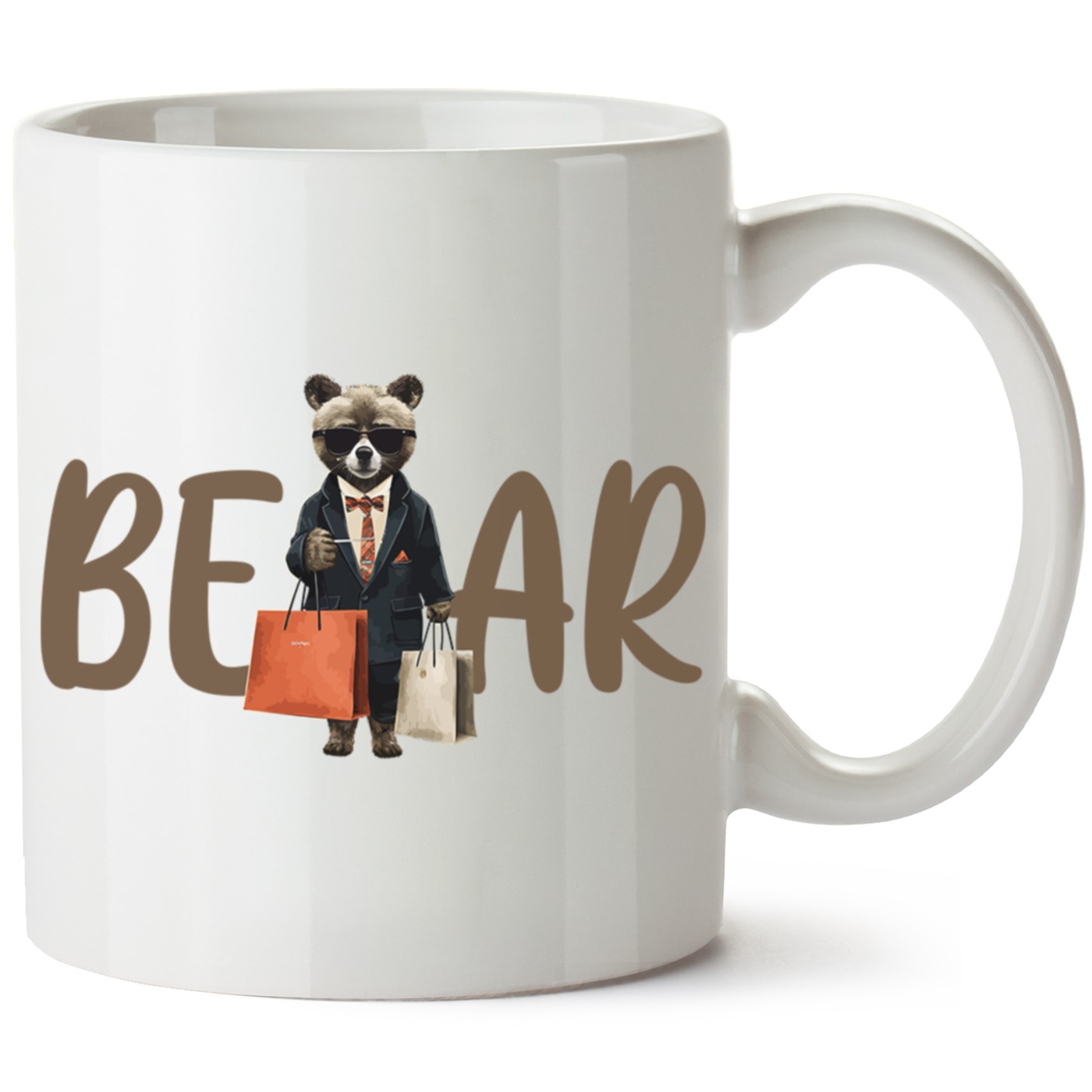 Ayıcık Baskılı Porselen Kupa Bardak