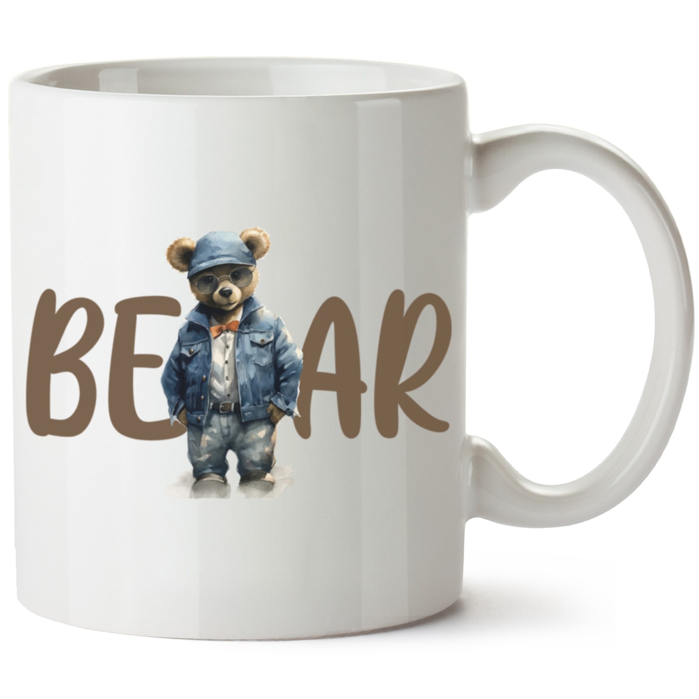 Ayıcık Baskılı Porselen Kupa Bardak