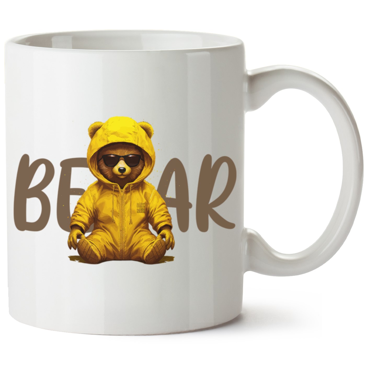 Ayıcık Baskılı Porselen Kupa Bardak