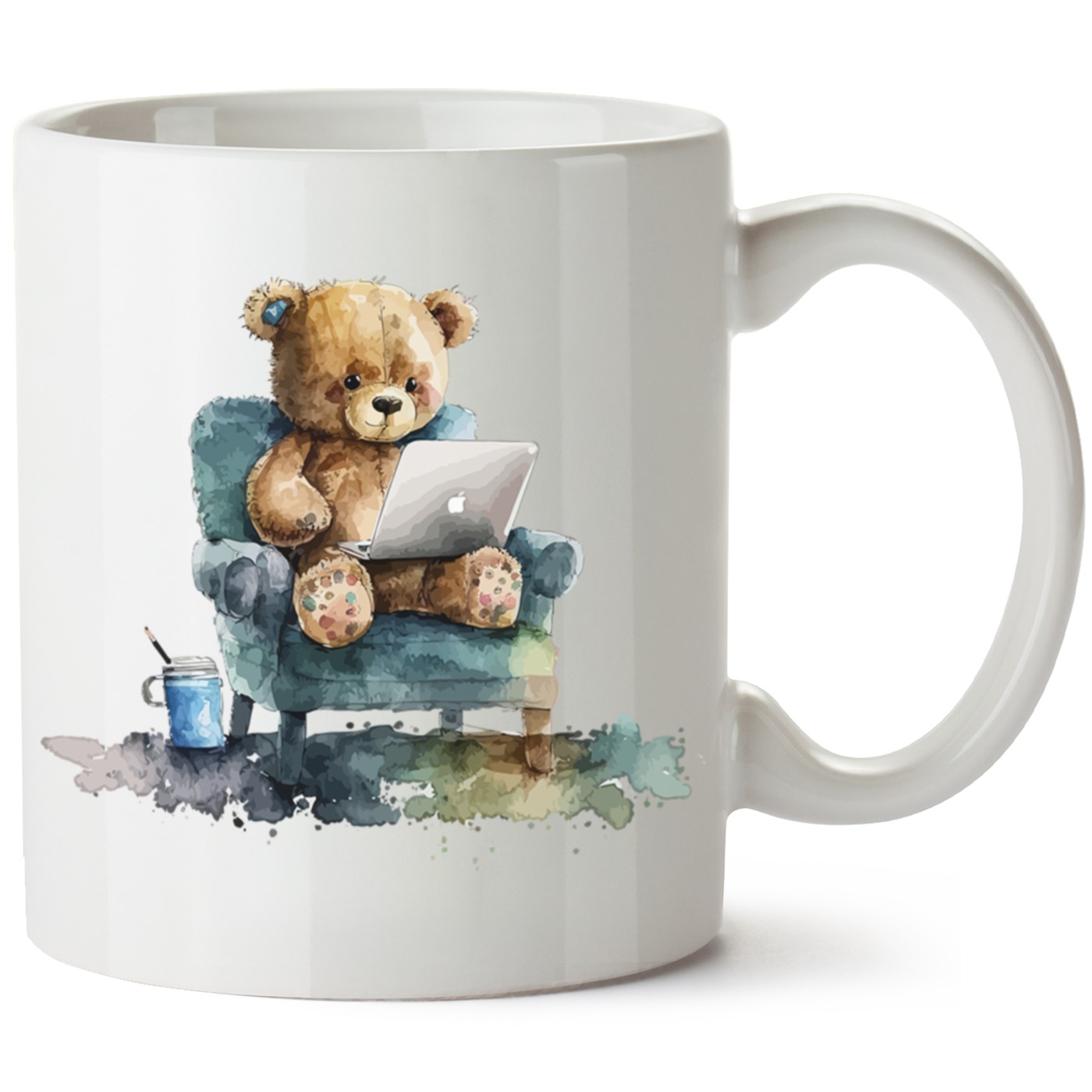 Ayıcık Baskılı Porselen Kupa Bardak