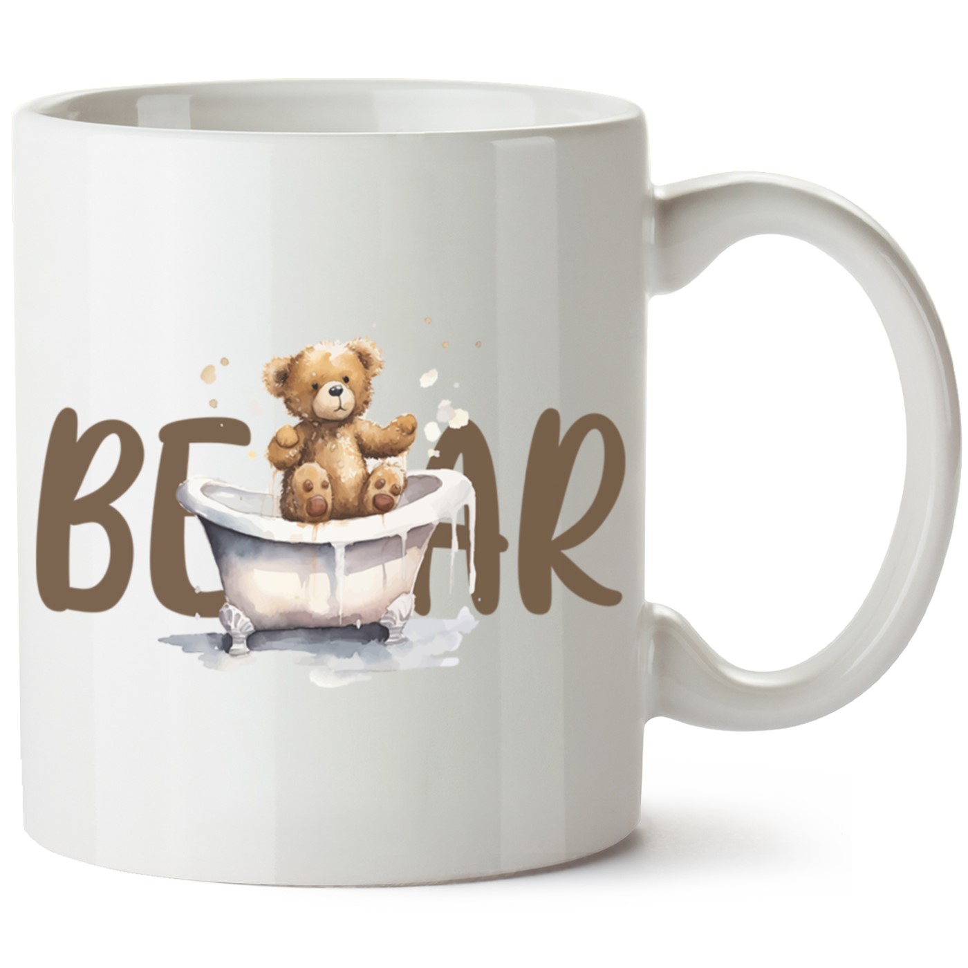 Ayıcık Baskılı Porselen Kupa Bardak