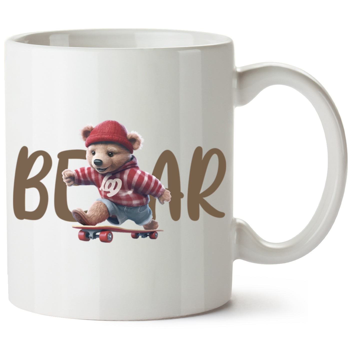 Ayıcık Baskılı Porselen Kupa Bardak