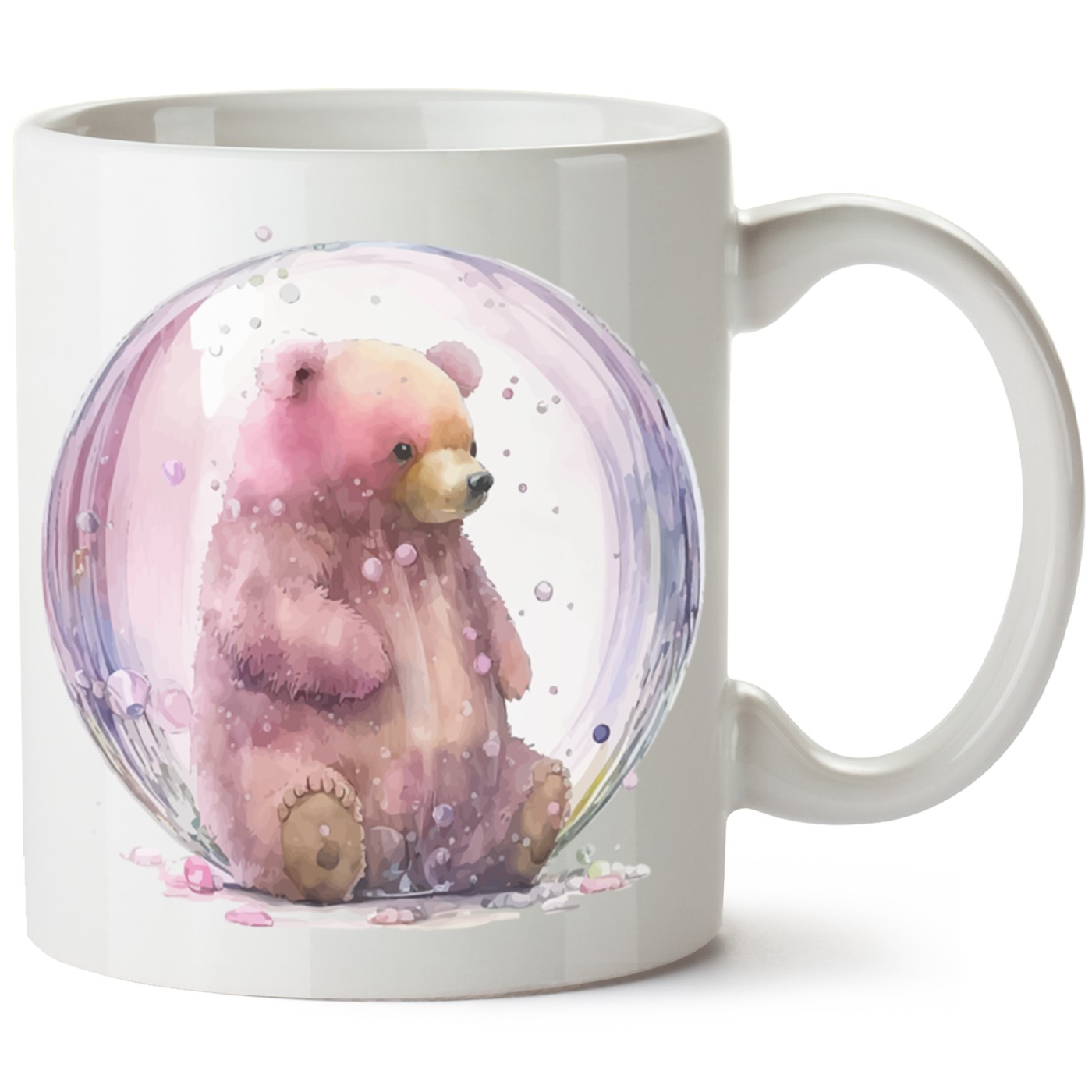 Ayıcık Baskılı Porselen Kupa Bardak