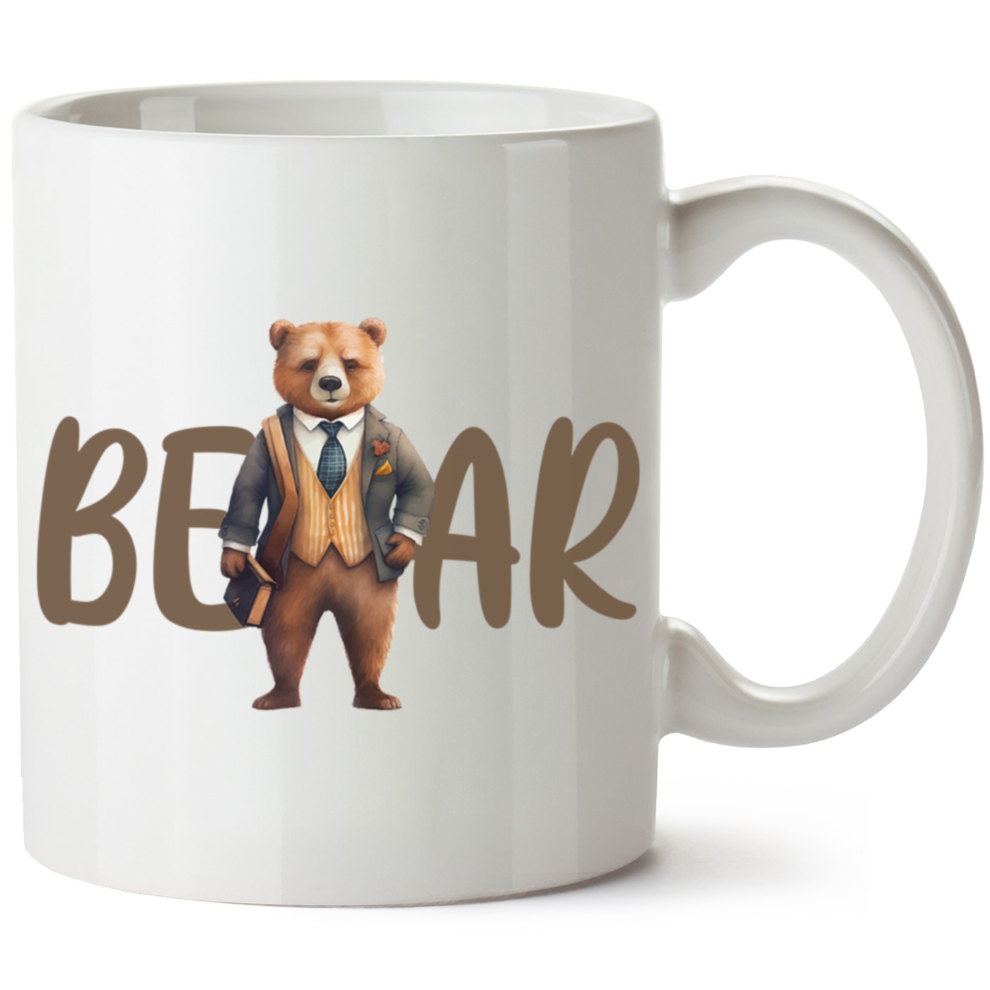 Ayıcık Baskılı Porselen Kupa Bardak