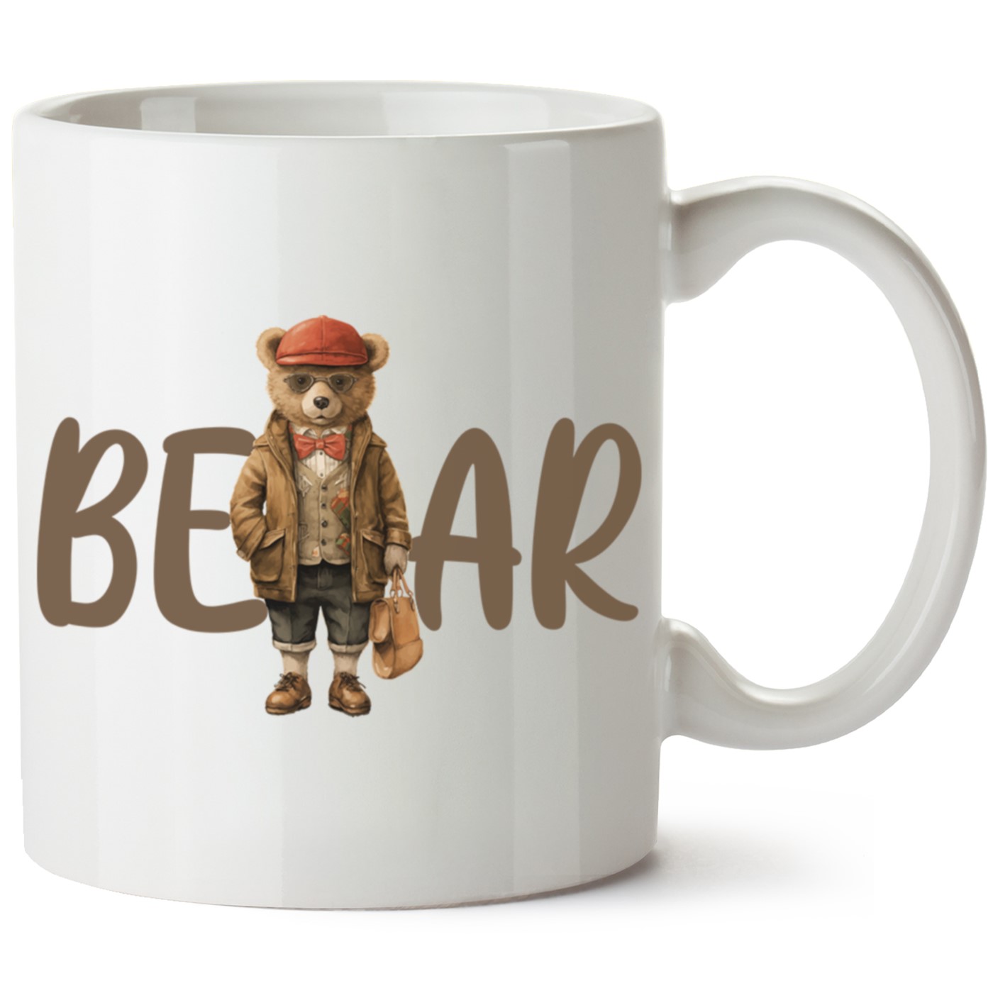 Ayıcık Baskılı Porselen Kupa Bardak