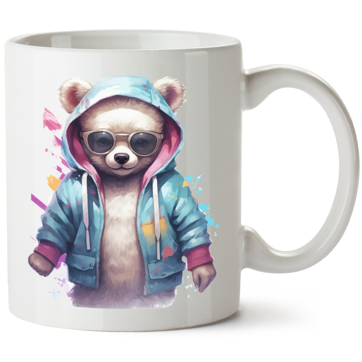 Ayıcık Baskılı Porselen Kupa Bardak