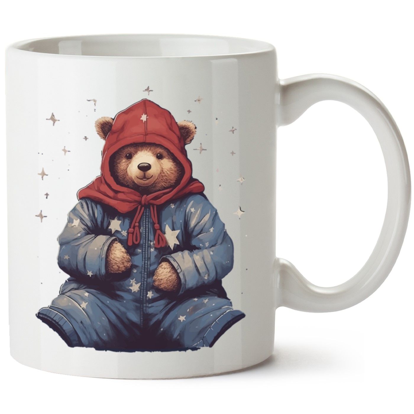 Ayıcık Baskılı Porselen Kupa Bardak