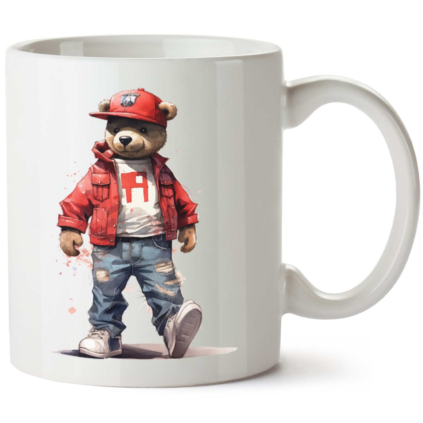 Ayıcık Baskılı Porselen Kupa Bardak