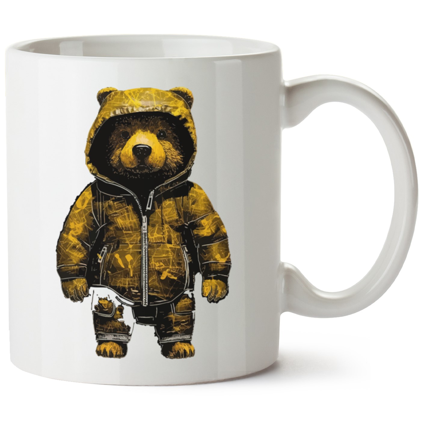 Ayıcık Baskılı Porselen Kupa Bardak