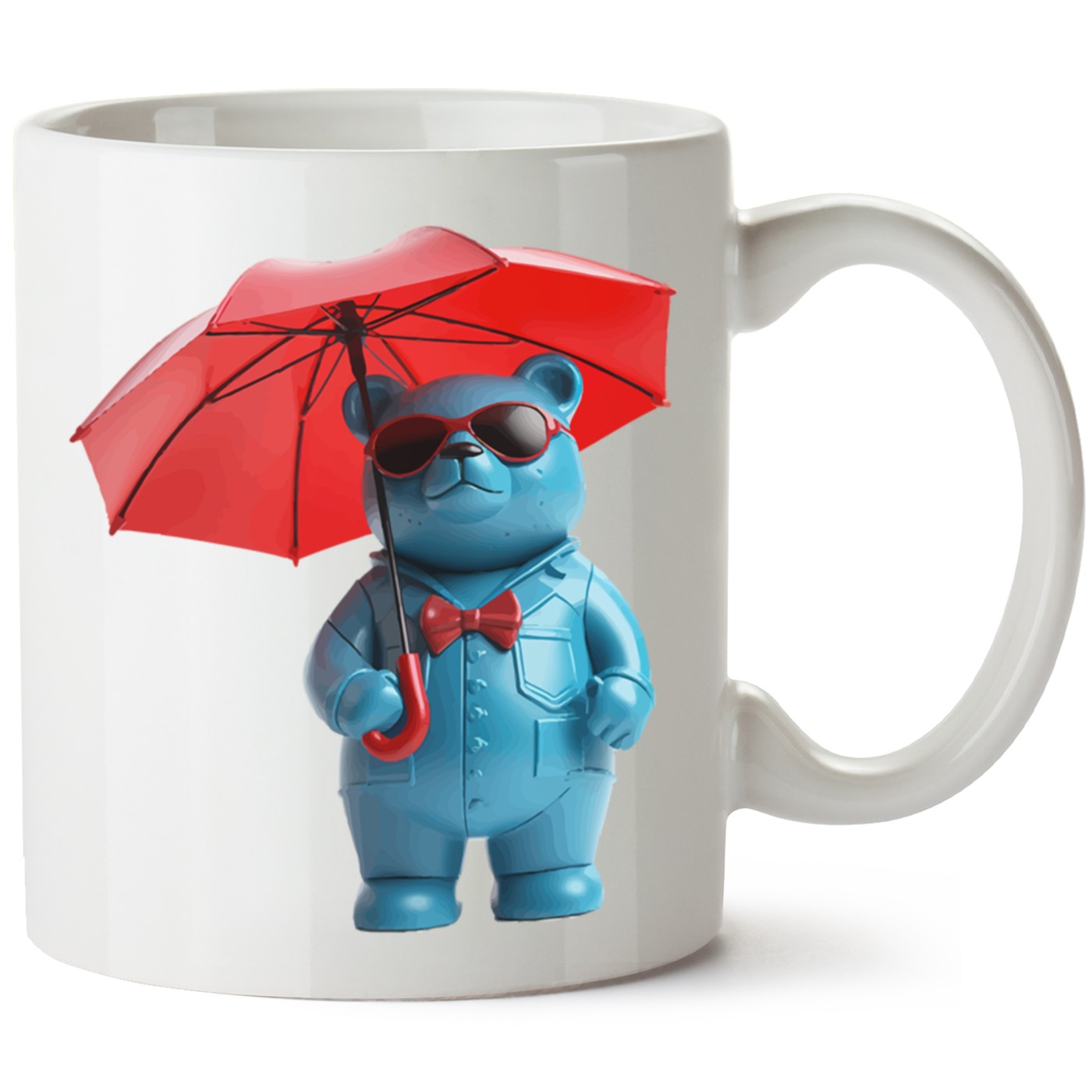 Ayıcık Baskılı Porselen Kupa Bardak