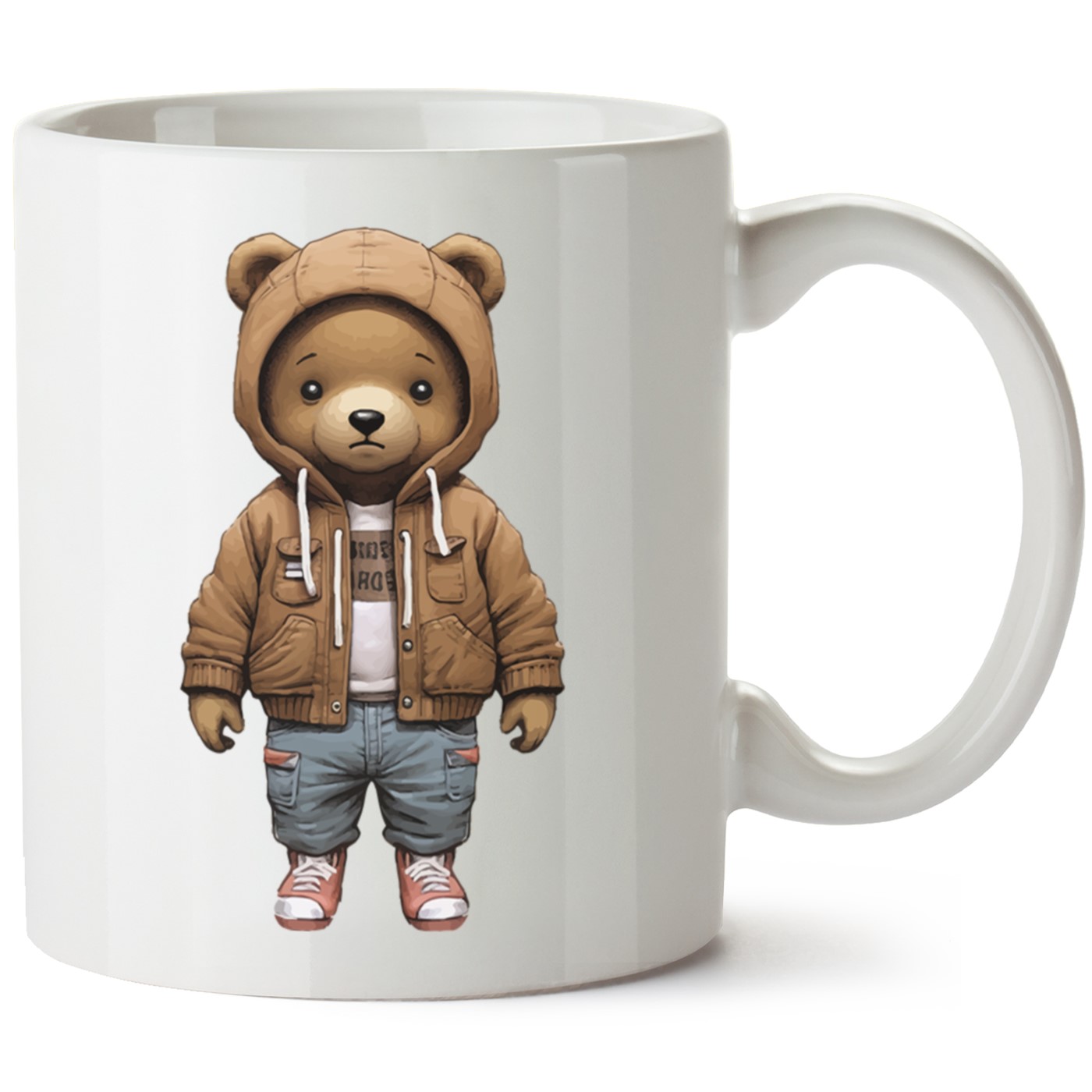 Ayıcık Baskılı Porselen Kupa Bardak