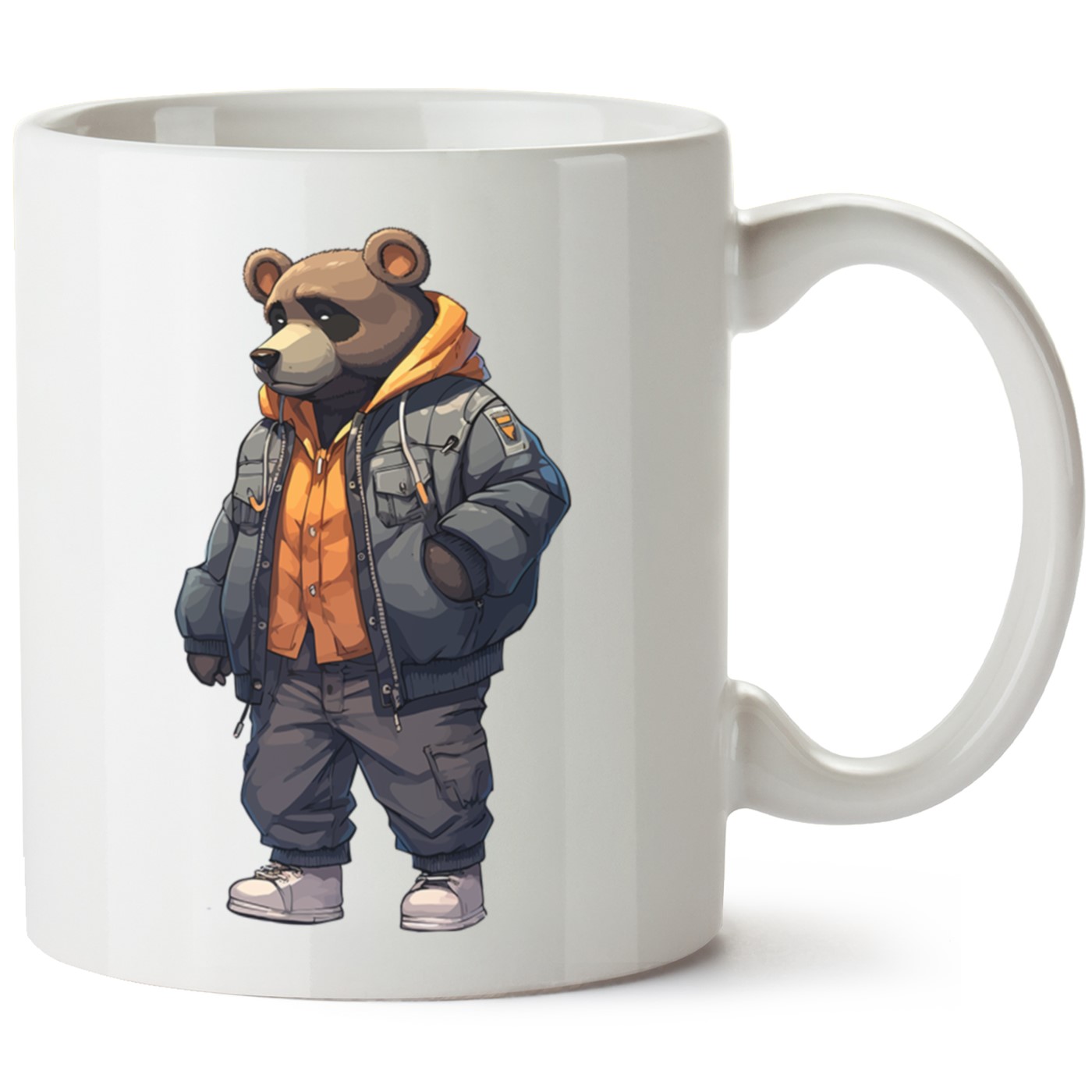 Ayıcık Baskılı Porselen Kupa Bardak