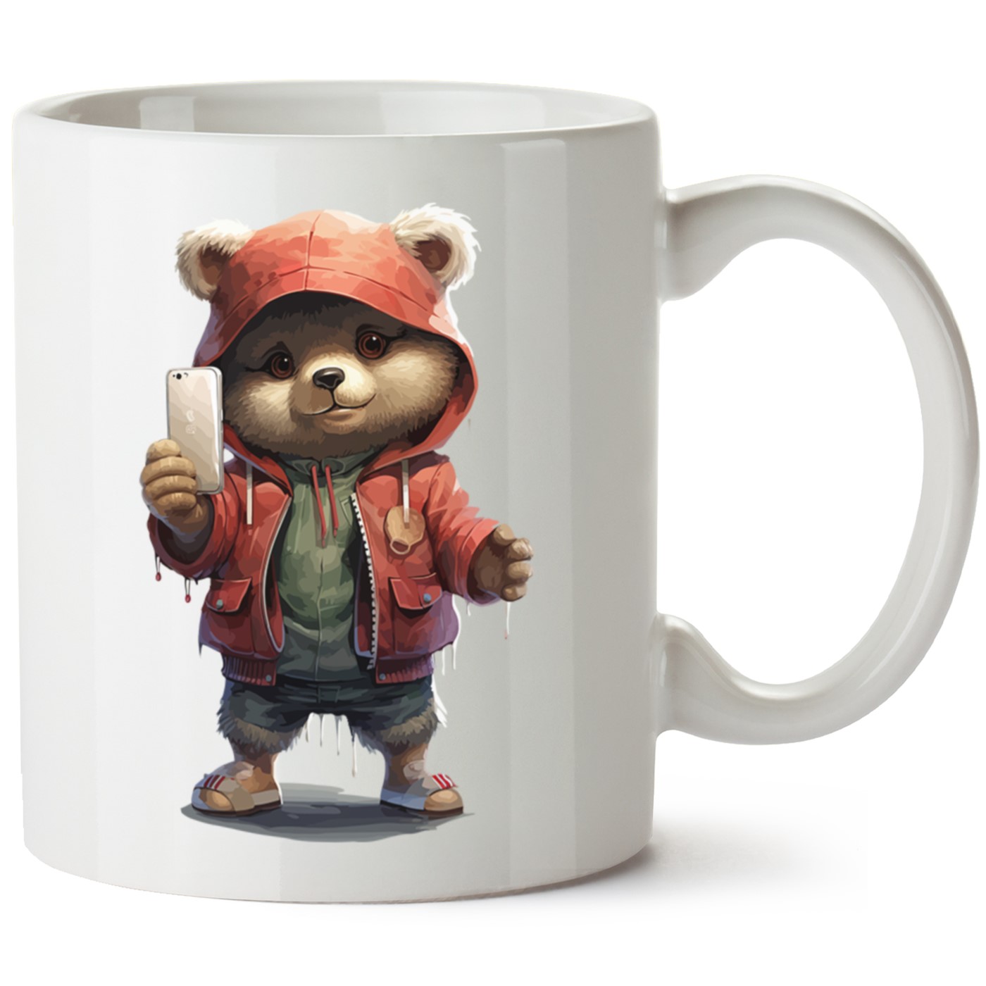 Ayıcık Baskılı Porselen Kupa Bardak