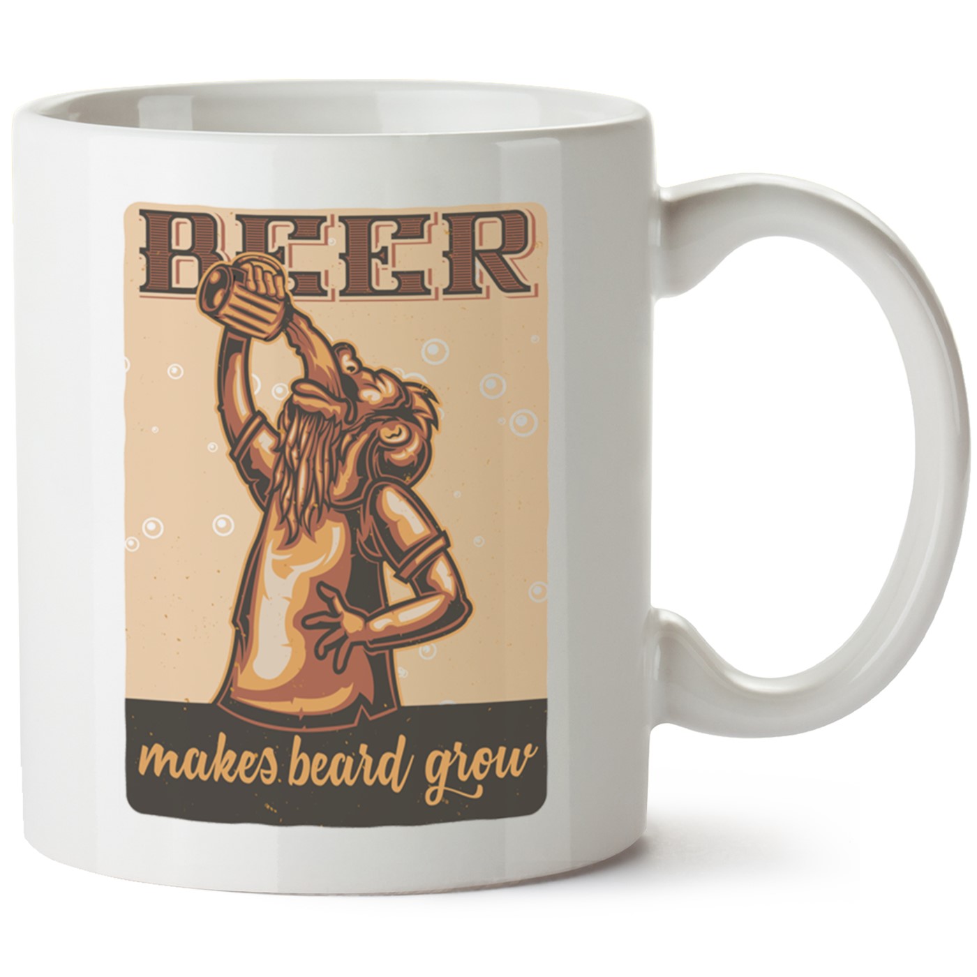 Beer Baskılı Porselen Kupa Bardak