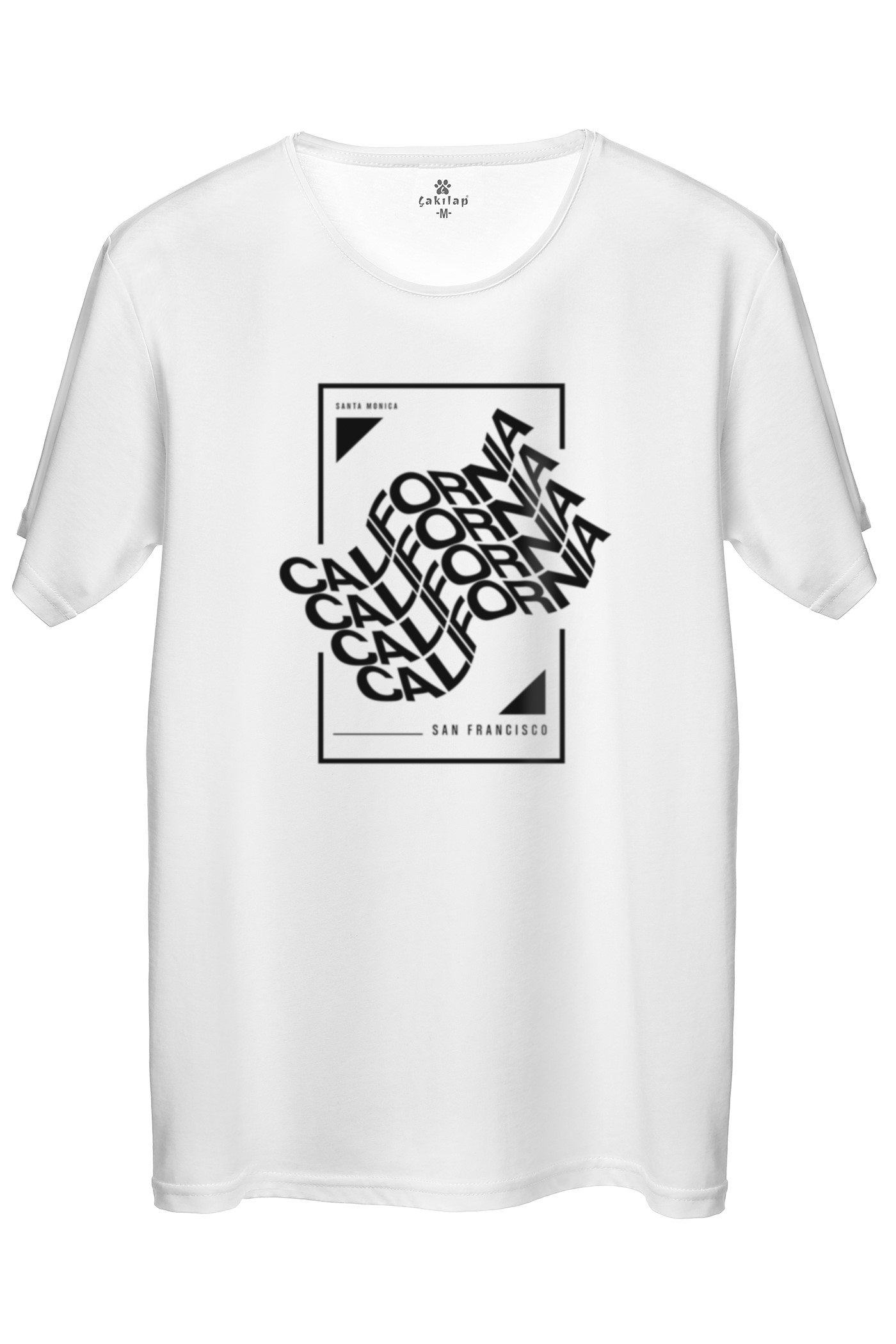 California  Baskılı Regular Tişört