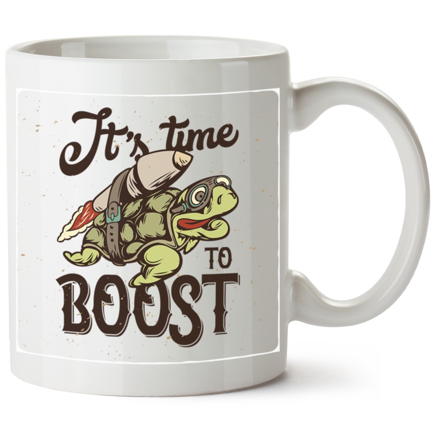 Caretta Caretta Baskılı Porselen Kupa Bardak