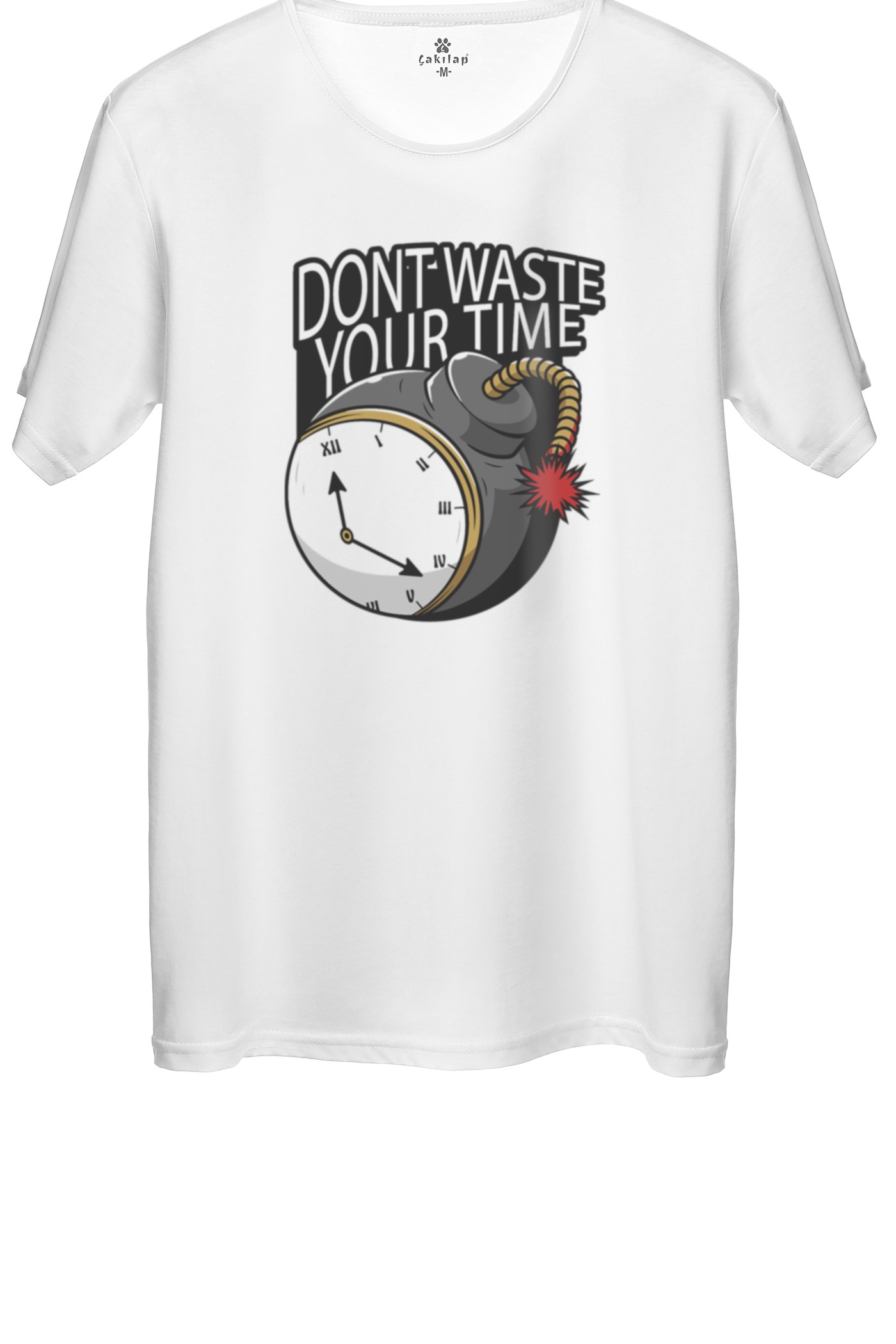 Dont Waste Your Time  Baskılı Regular Tişört