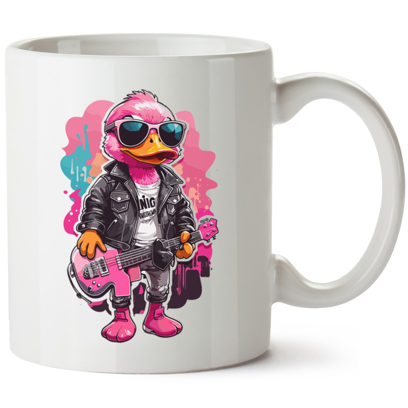 Duck  Baskılı Porselen Kupa Bardak