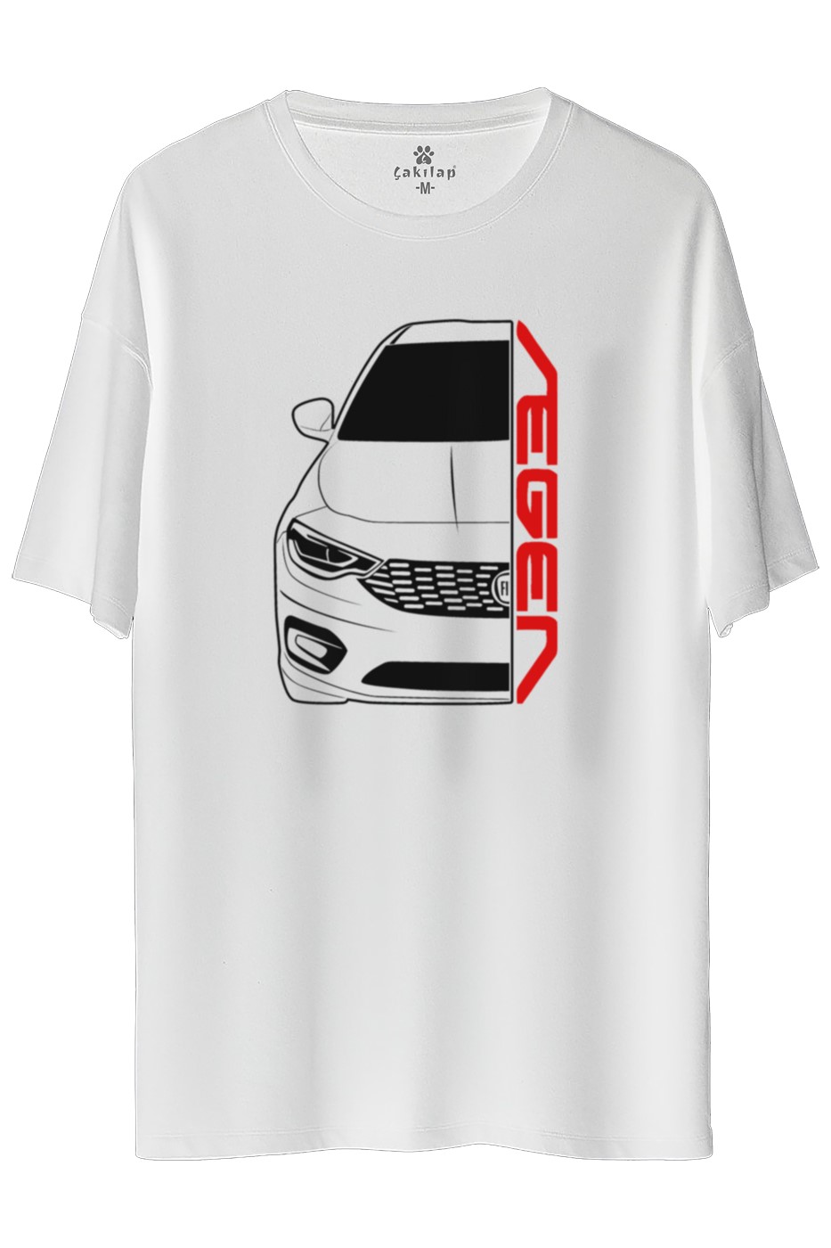 Fiat Egea  Baskılı Oversize Tişört